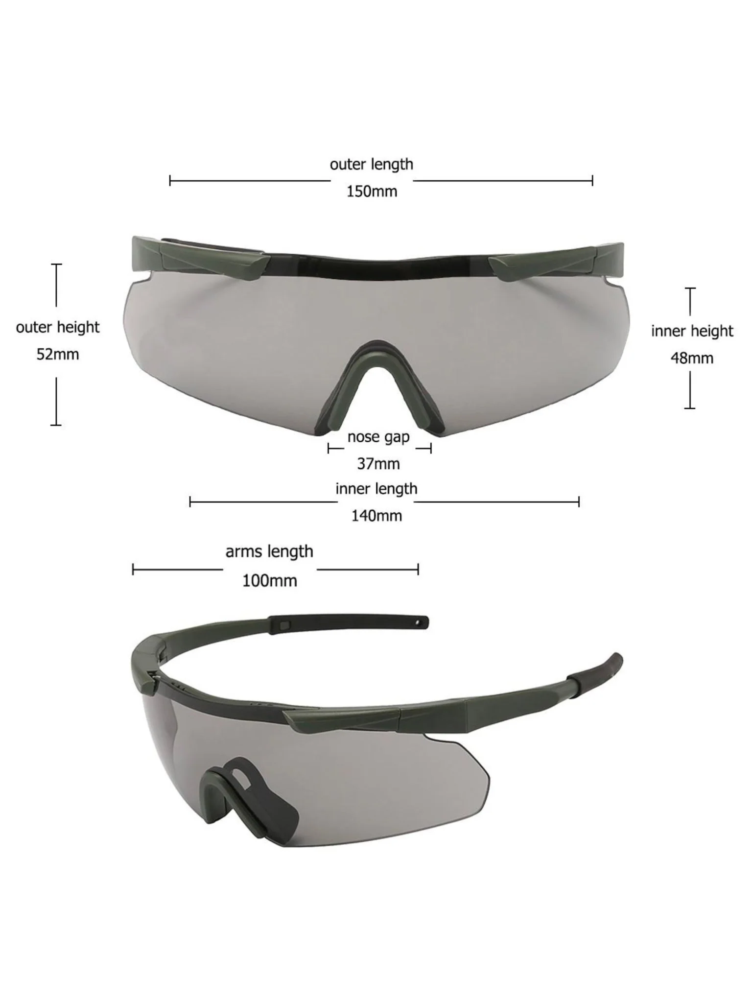 4 Elements Shooting Glasses / Eye protection Clay Pigeon / eyewear skeet glasses - Image 3