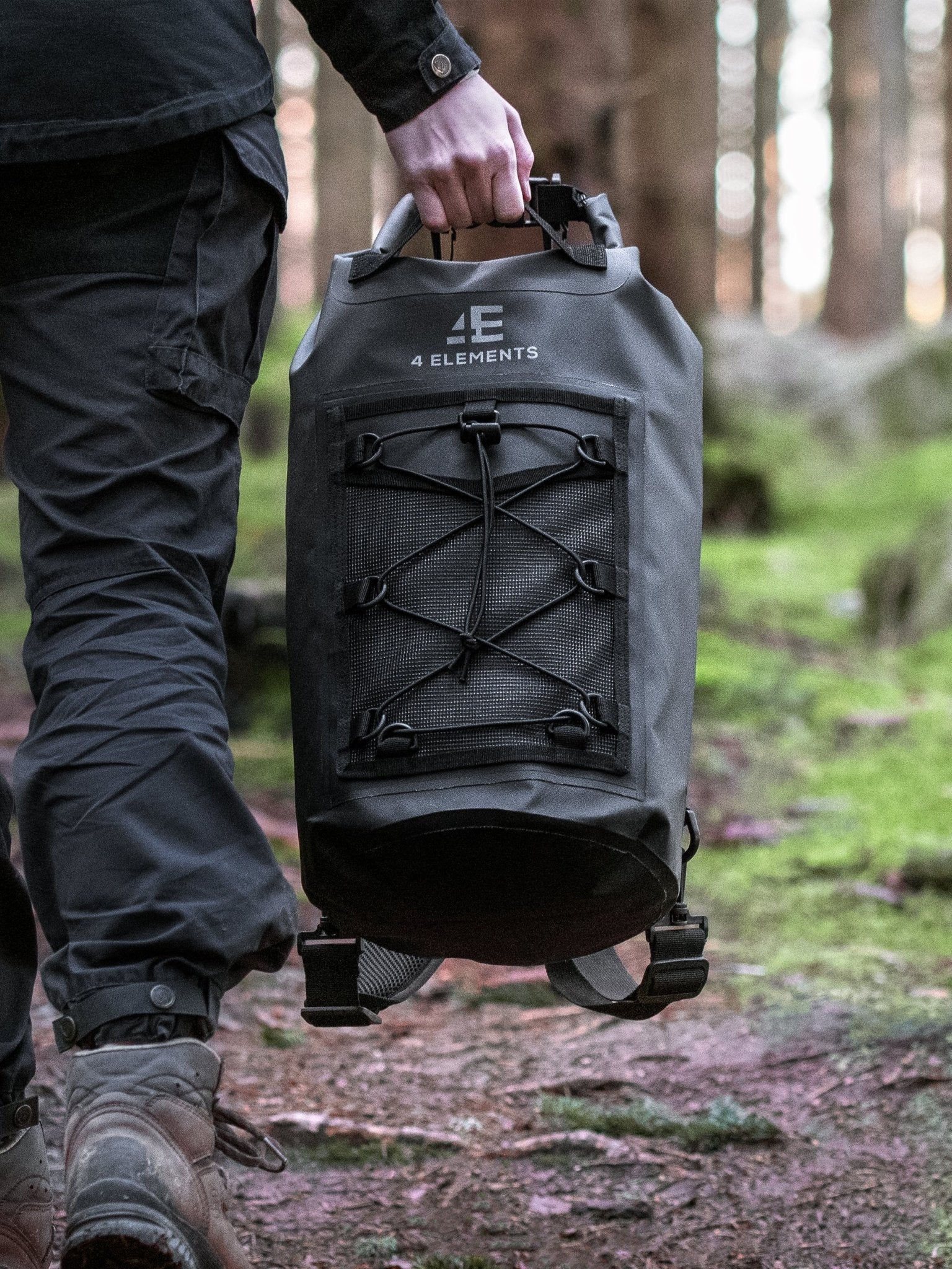 4 Elements Waterproof bag and Dry Bag Roll Top waterproof Rucksack, Wet bag & Hiking, waters sports or camping bag, 20L drybag - Image 13