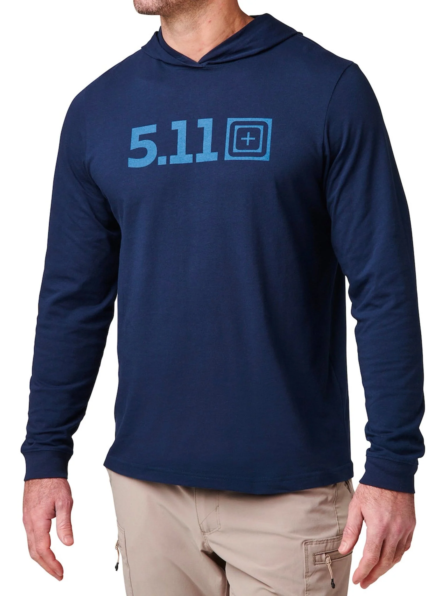 5.11 HOODED LONG SLEEVE TEE Cotton Polyester moisture wicking - Style 76165 - Image 3