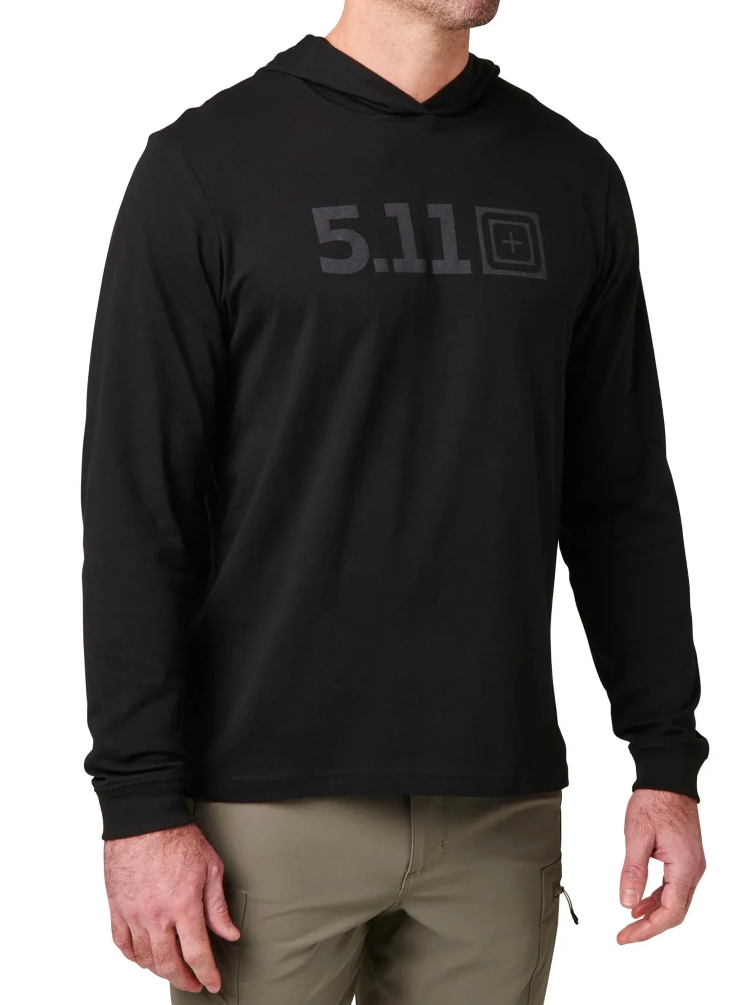 5.11 HOODED LONG SLEEVE TEE Cotton Polyester moisture wicking - Style 76165 - Image 4