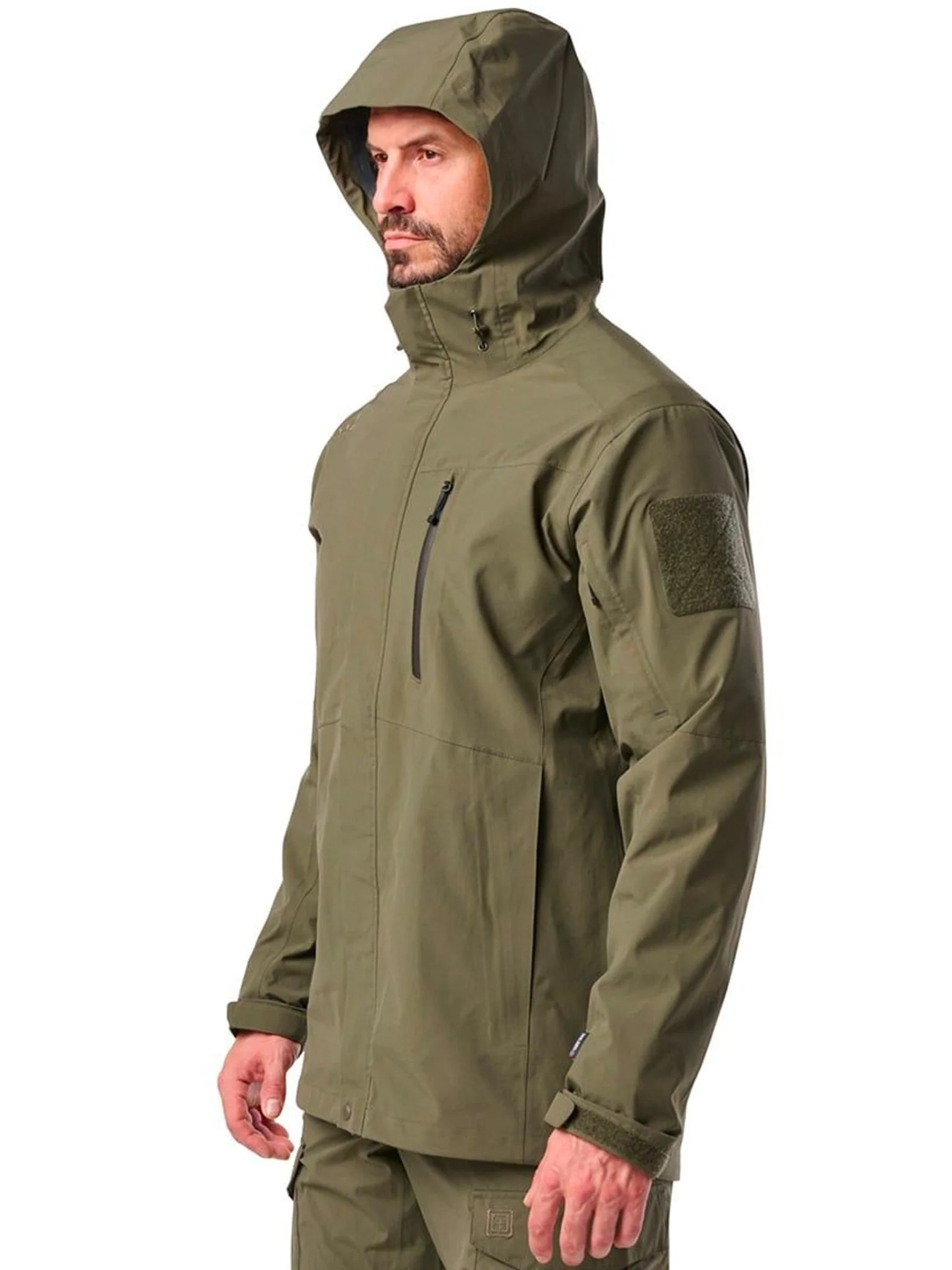 5.11 Tactical Waterproof & Breathable Force Rainshell Jacket EN 343 Certified Style 48632 - Image 5