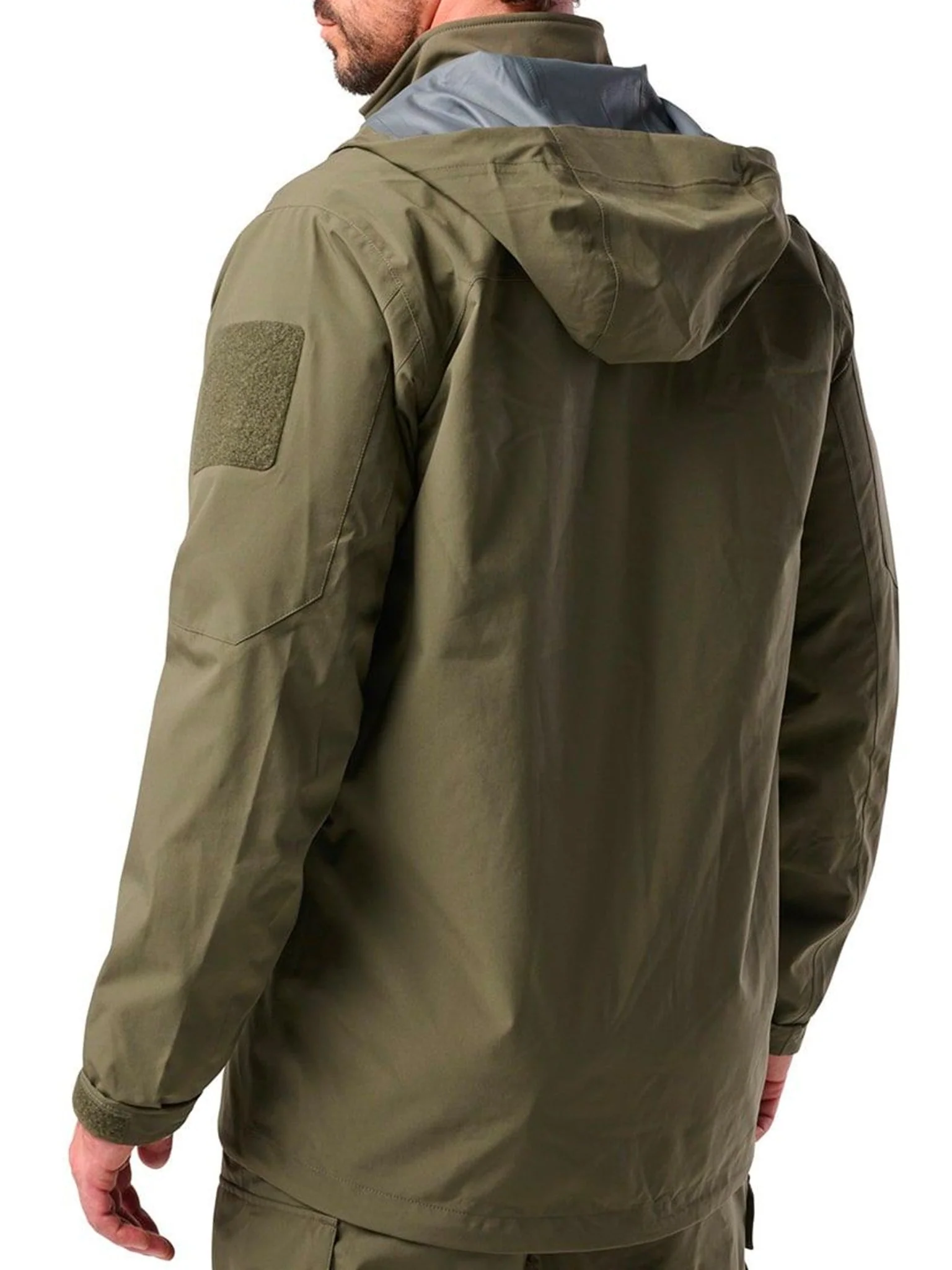 5.11 Tactical Waterproof & Breathable Force Rainshell Jacket EN 343 Certified Style 48632 - Image 9