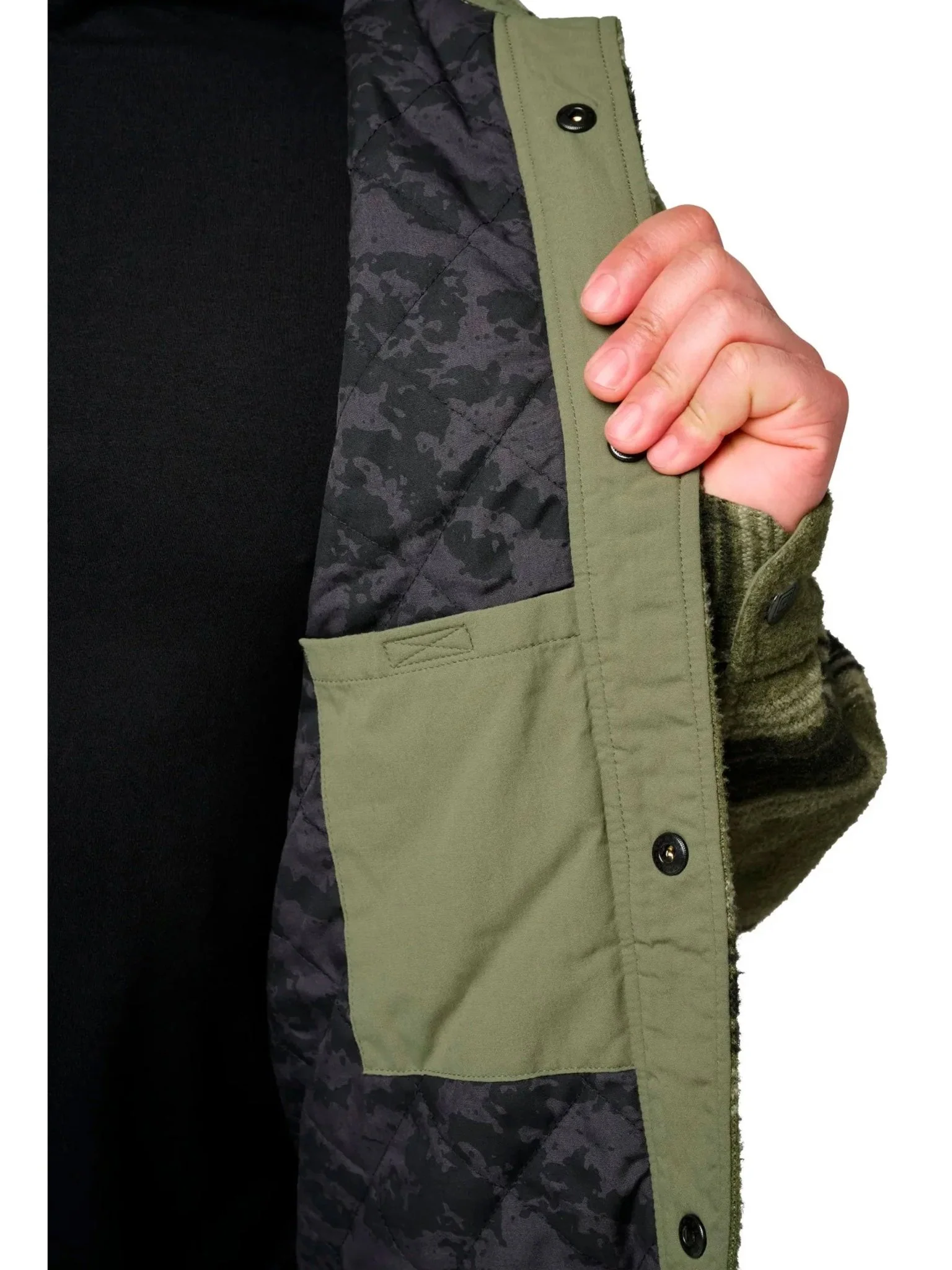 5.11 Tactical Frontier Shirt / Jacket (Shacket) Long Sleeve mens Shirt - Quilted brushed. - Image 4