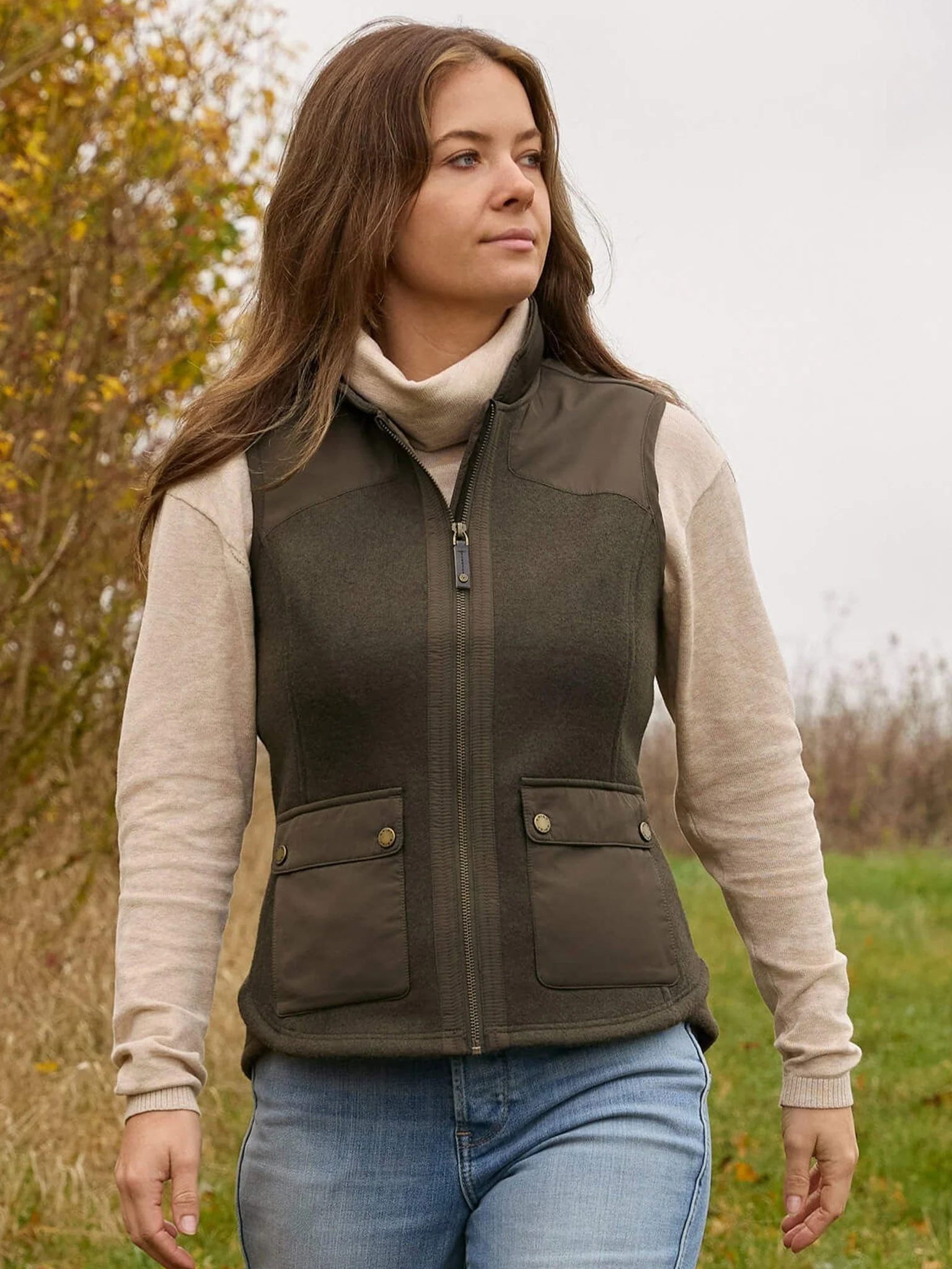 Ariat - Millbrae ladies Gilet Ethical Wool Blend - womens bodywarmers / Waistcoat - Image 7