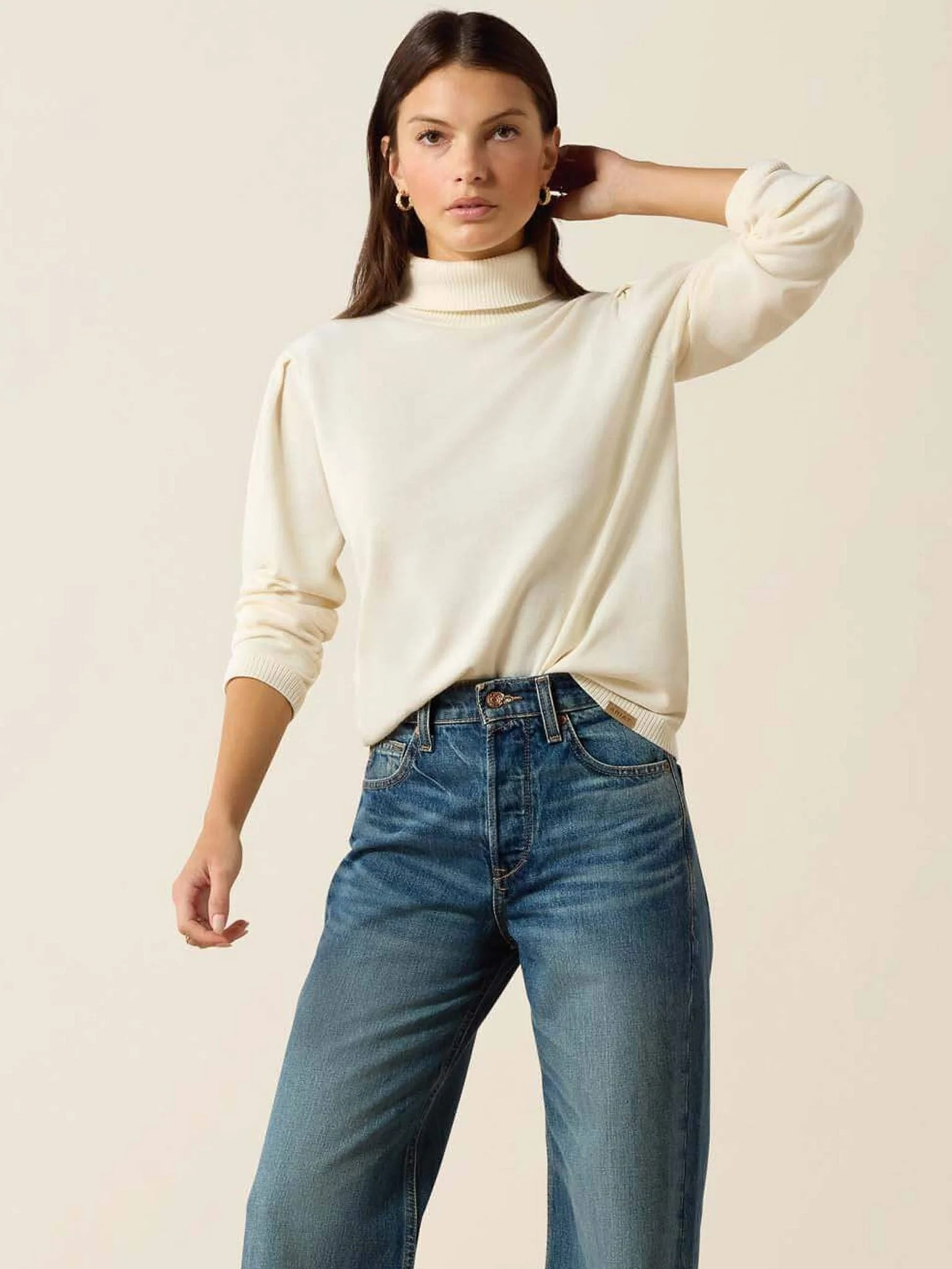 Ariat - Womens Aldergate Cotton Sweater - Fine gauge Ladies pullover / Jumper - Image 5