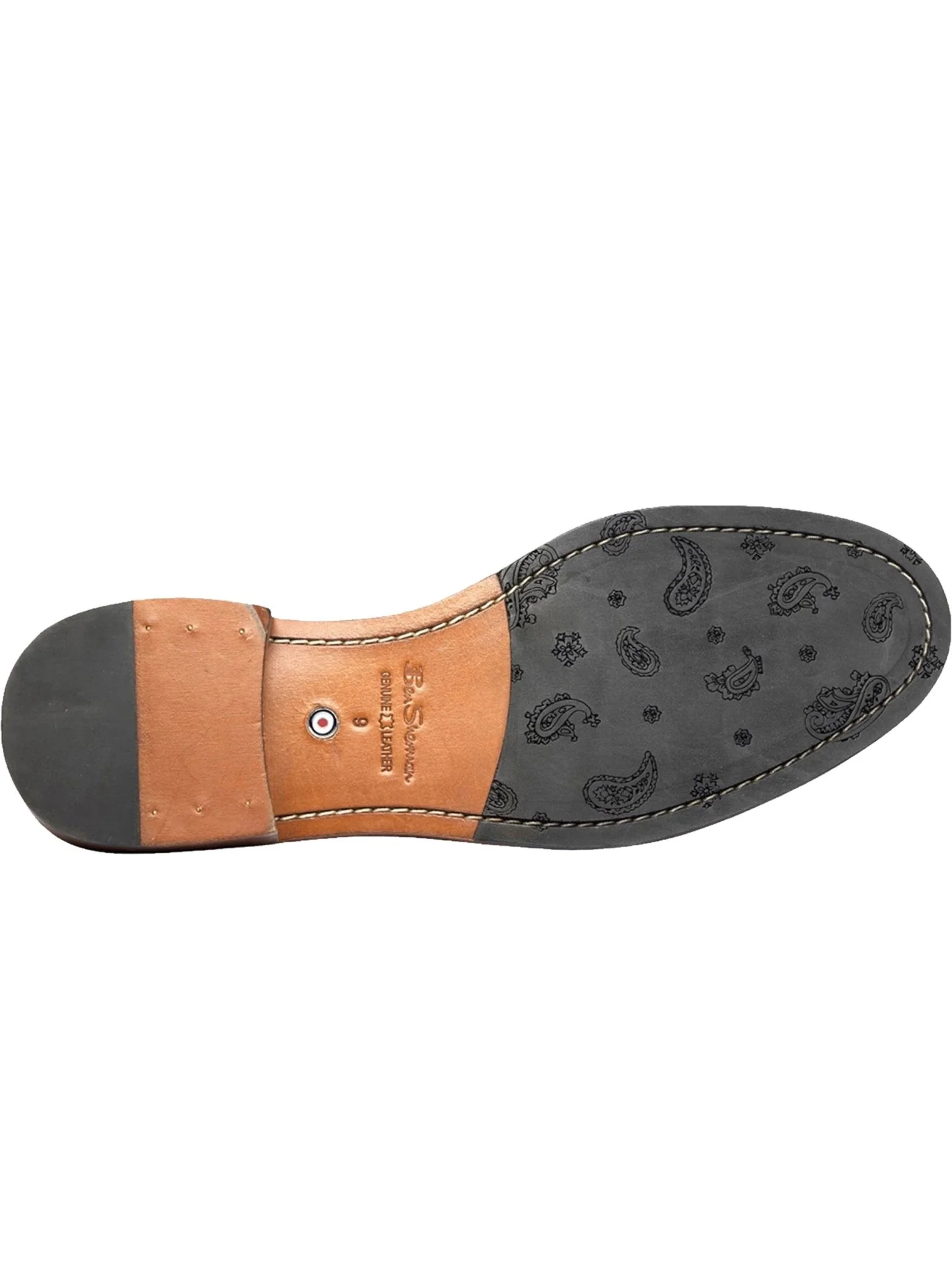 Ben Sherman Alfred Mens Lace Up Brogue Boots - Crafted Burnished Leather - Image 3