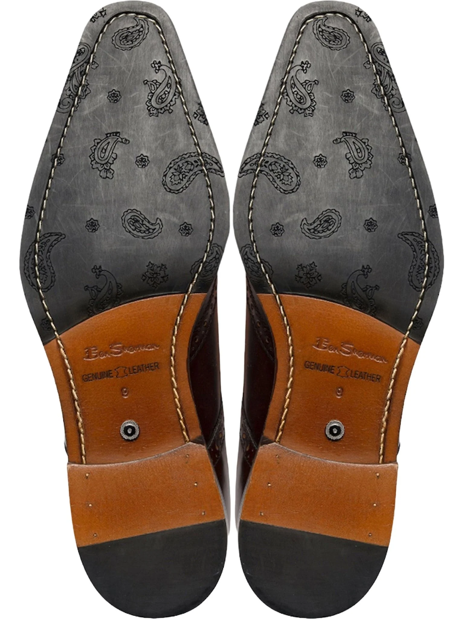 Ben Sherman Kenton Mens Lace Up Derby Shoes - Crafted 100% Leather Upper - Image 7