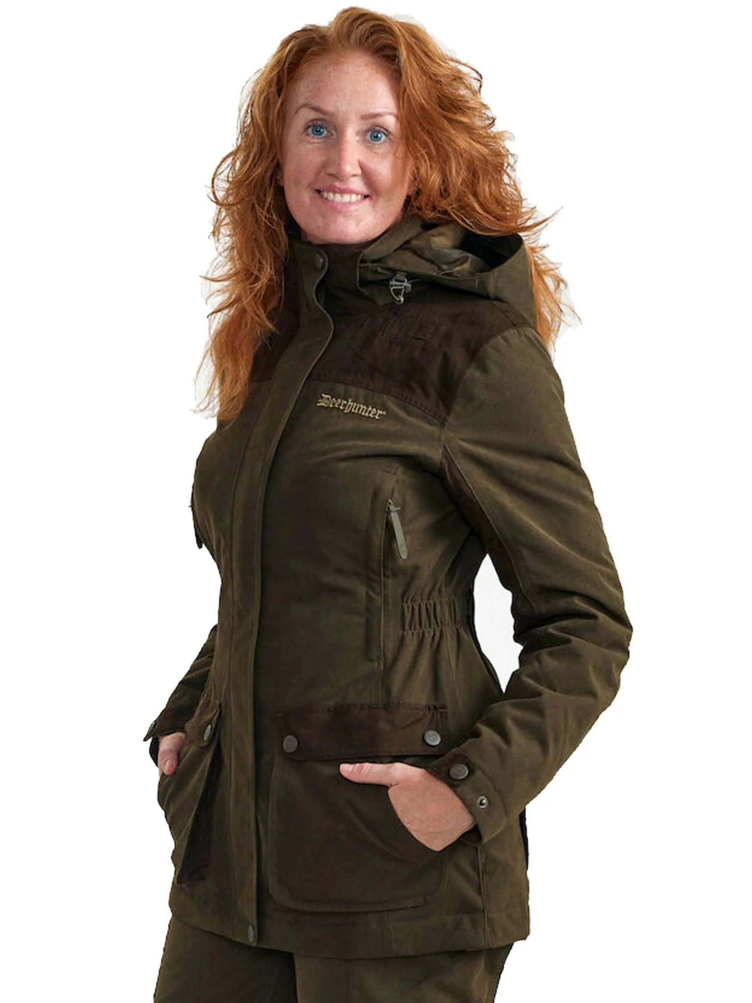Deerhunter - Lady Eagle Waterproof Jacket - Ladies Waterproof Coat - detachable hood - Image 5
