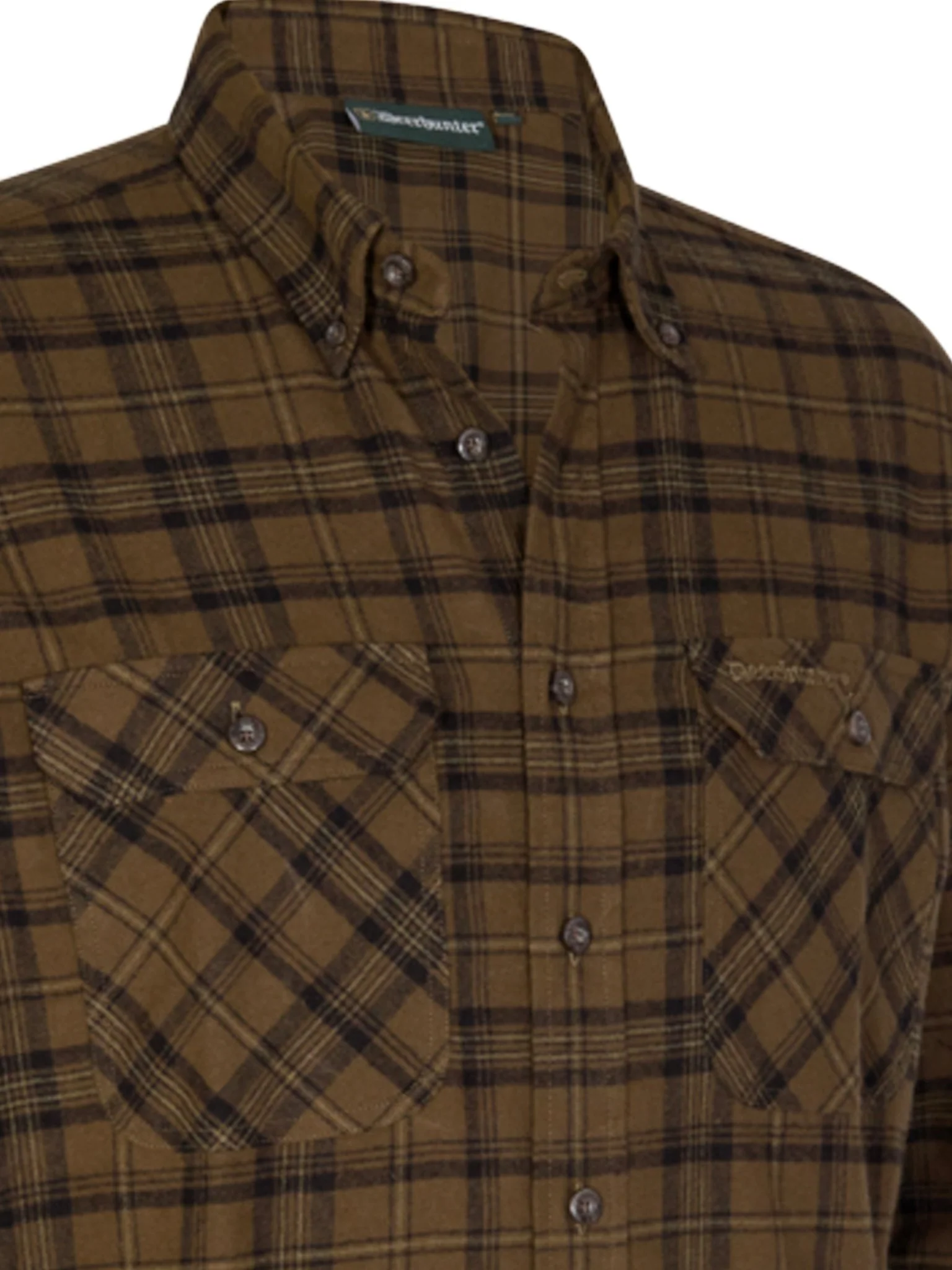 Deerhunter - Soft Flannel Mens Check Shirt - Marvin premium Shirt - Image 5