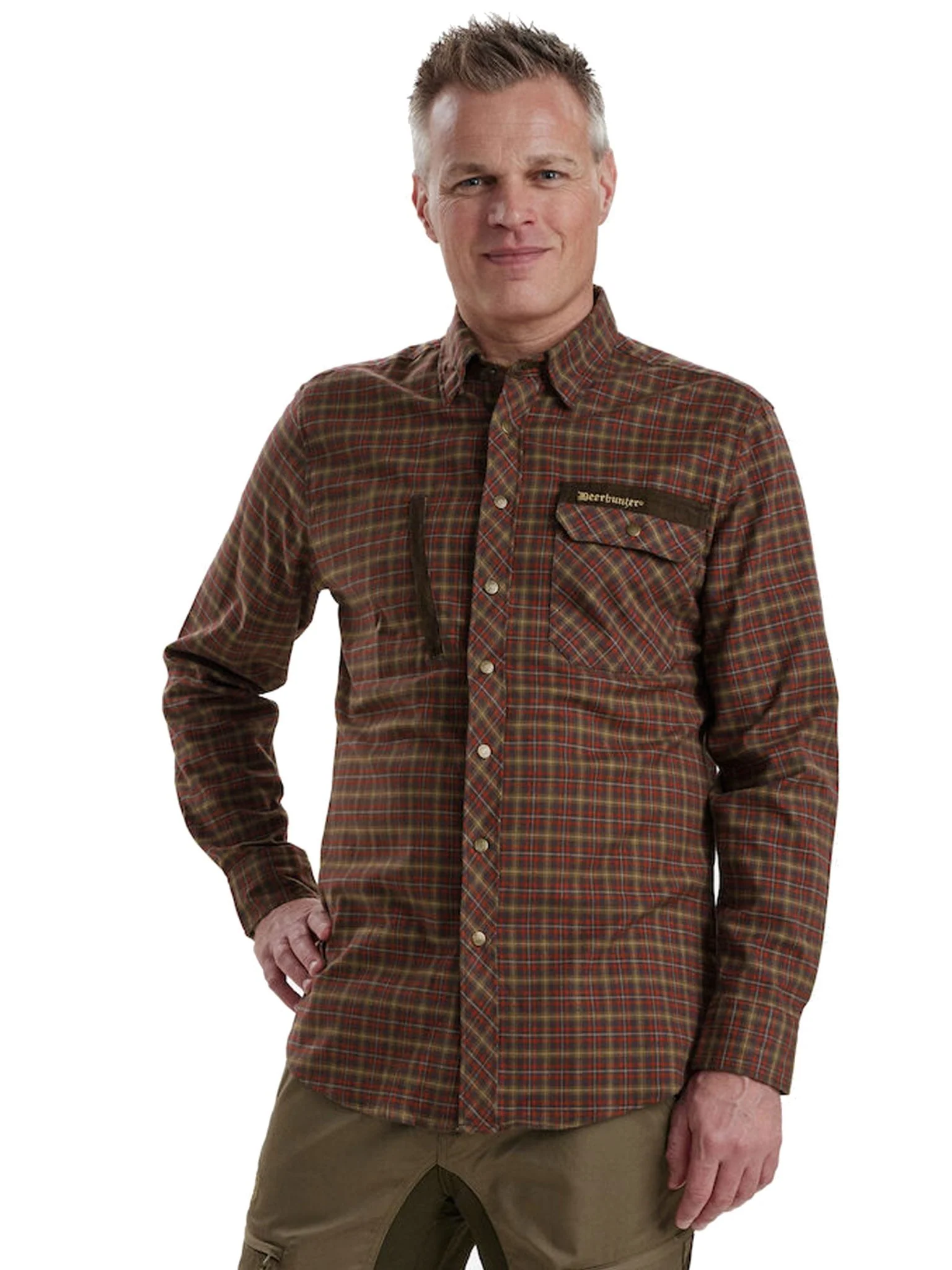 Deerhunter Mens Long sleeve cotton button shirt - Deerhunter Mens Shirt Aiden - Image 3