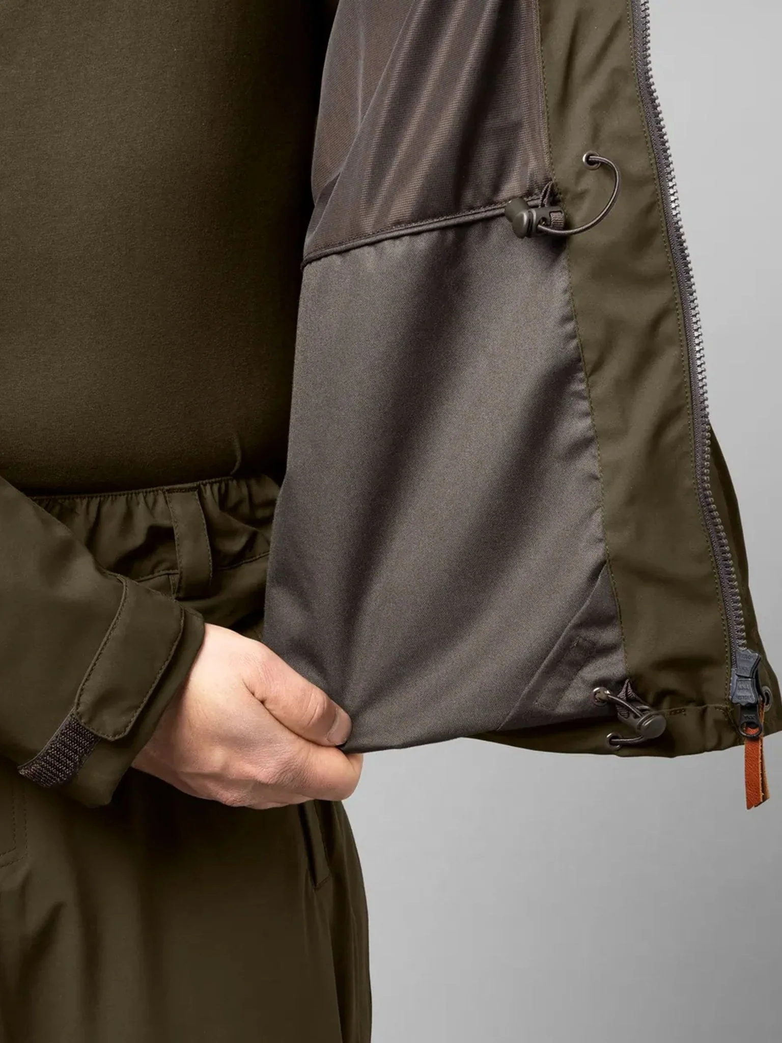 Harkila Orton tech HWS Waterproof mens jacket / Coat with packable hood - Image 6