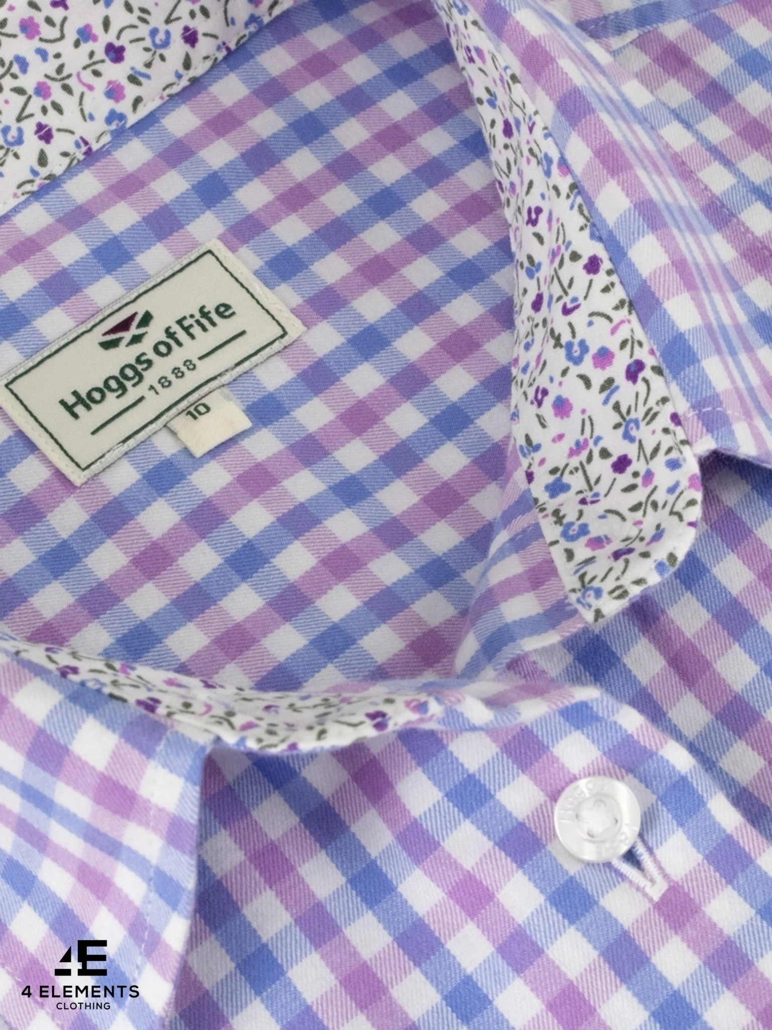 Hoggs of Fife Ladies Long sleeve Shirt, Womens Country check shirt Becky II - Image 4