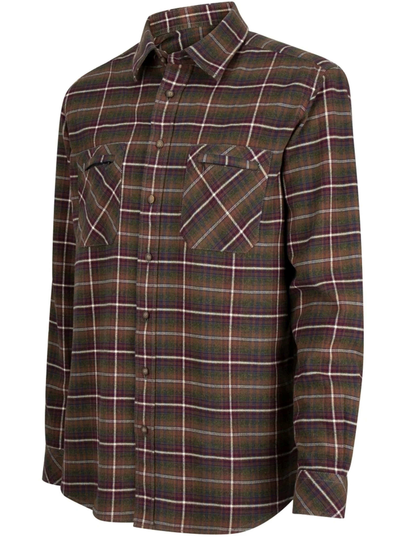 Hoggs of Fife Mens Long Sleeve check shirt / Country sport Check Luxury Shirt - Image 4