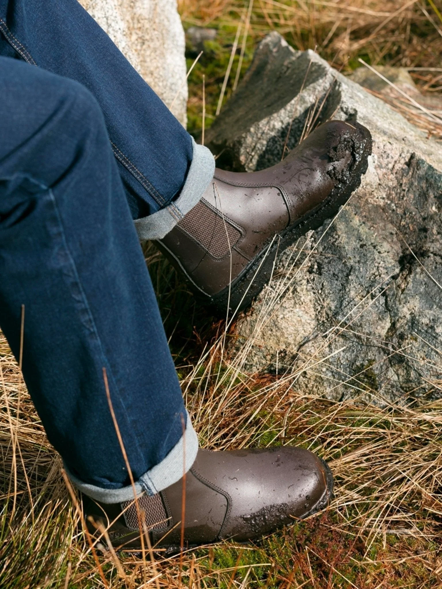 Hoggs of Fife - Safety Steel Toe Dealer Boot / Safety Chelsea boot Steel Toe boots Classic D2 / D3 - Image 3