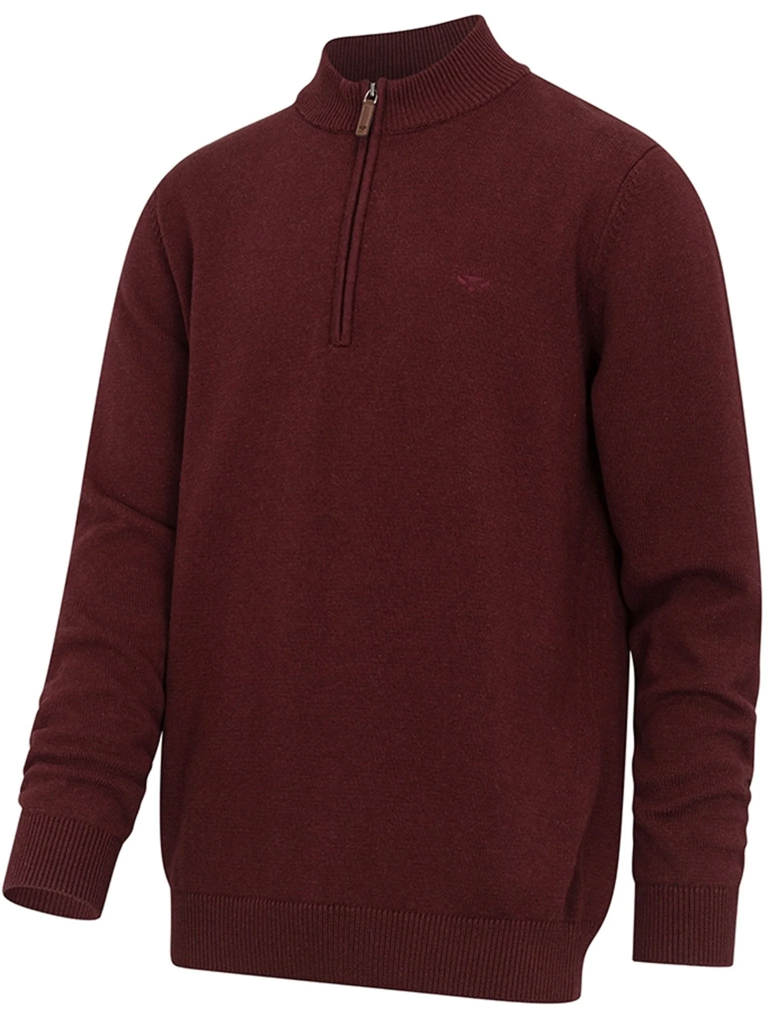 Hoggs of Fife Mens Falkirk 1/4 Zip mens Pullover / mens Jumper 100% Cotton - Image 3