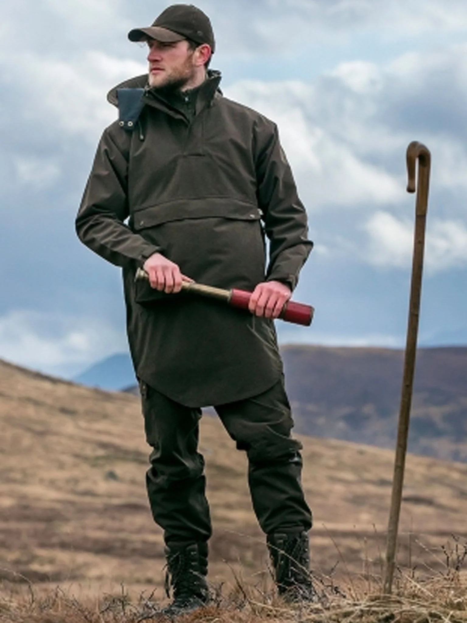 Hoggs of Fife Struther Trilaminate Mens Smock / Mens Waterproof Jacket / Long Coat - Image 5