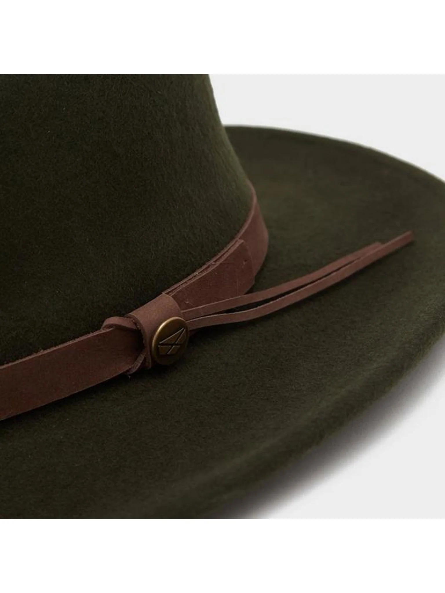 Hoggs of Fife Perth Crushable Felt Hat - Water repellant - 100% wool felt fabric & Leather band - Image 3