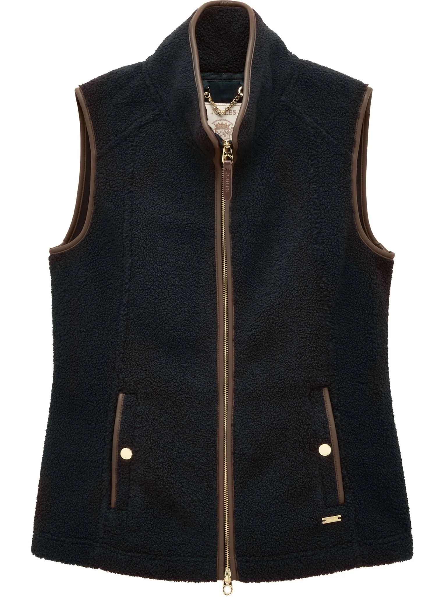 Joules Borg Heritage Fleece Womens Gilet - Ladies waistcoat / bodywarmer