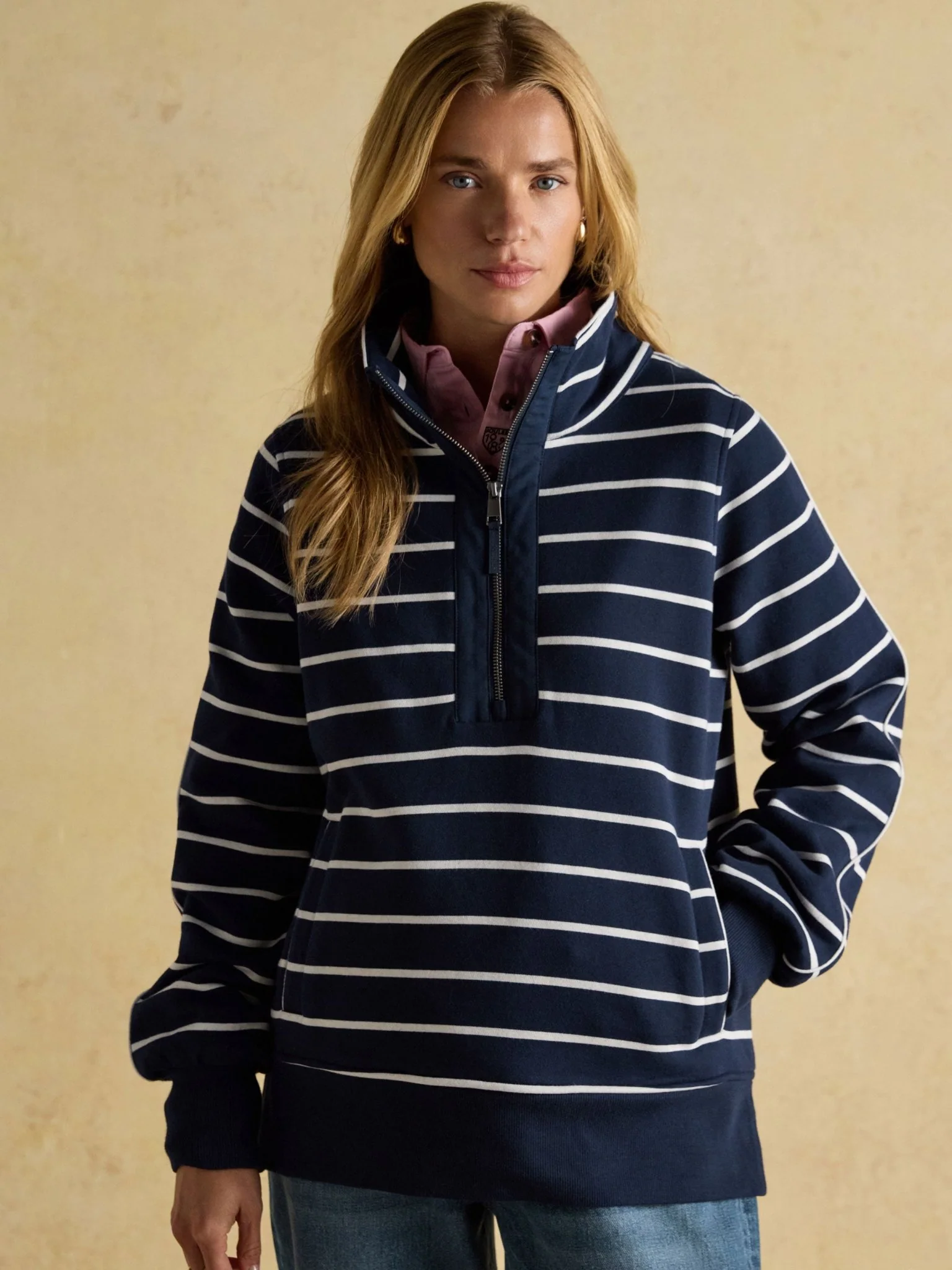 Joules - Bronte Ladies 1/4 zip sweatshirt / Ladies Jumper / Pullover - Image 3