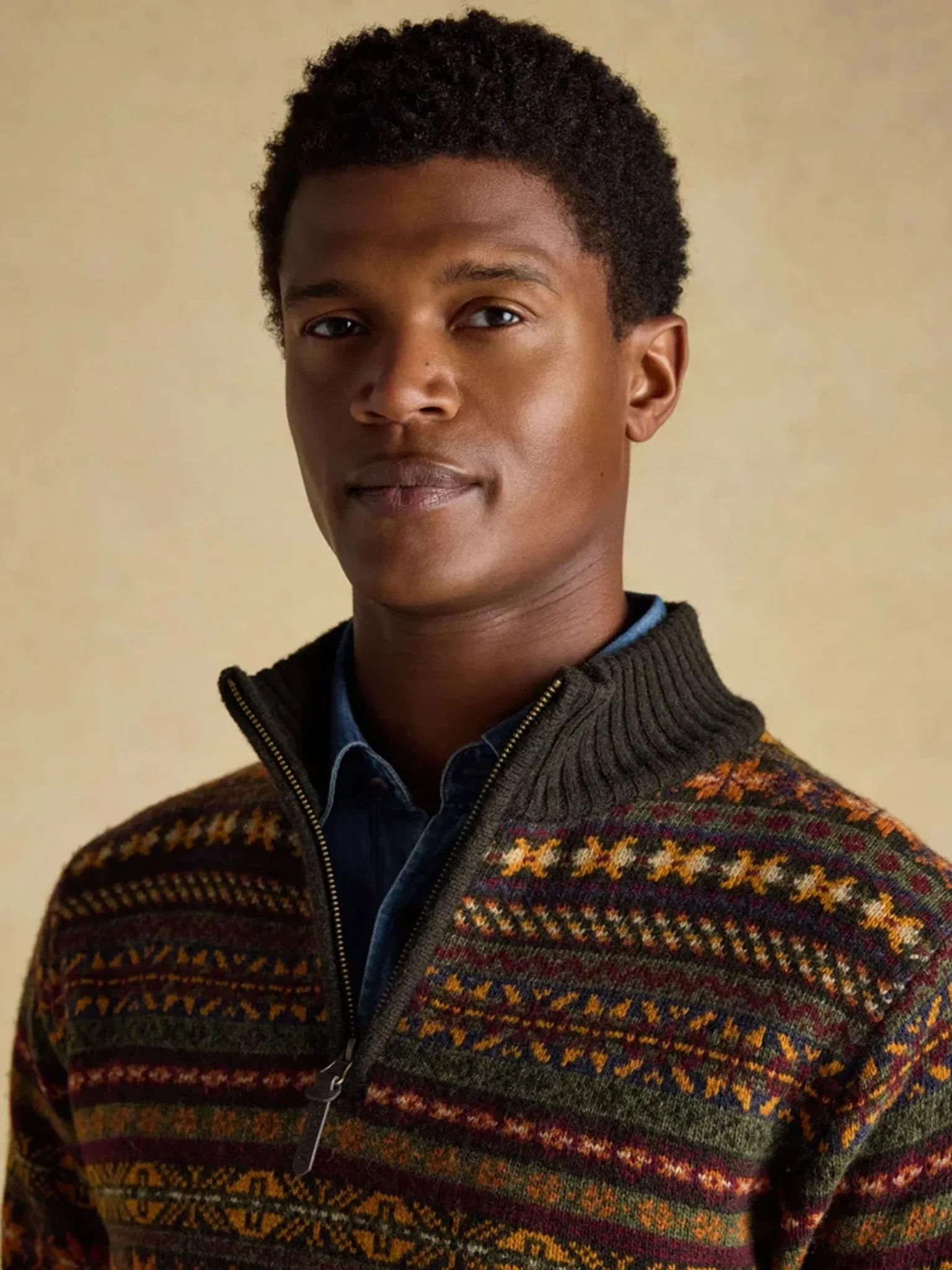 Joules - Milligan Mens Jumper - 1/4 Zip / Pullover / Sweater - 80% Wool - Image 4