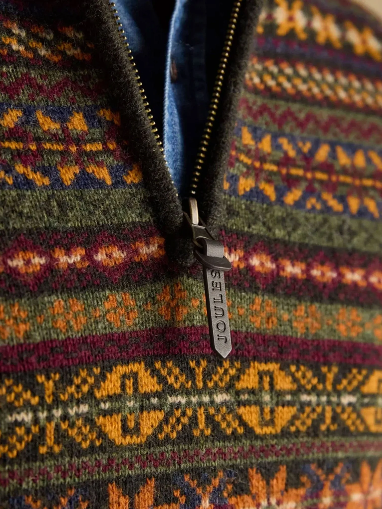 Joules - Milligan Mens Jumper - 1/4 Zip / Pullover / Sweater - 80% Wool - Image 5