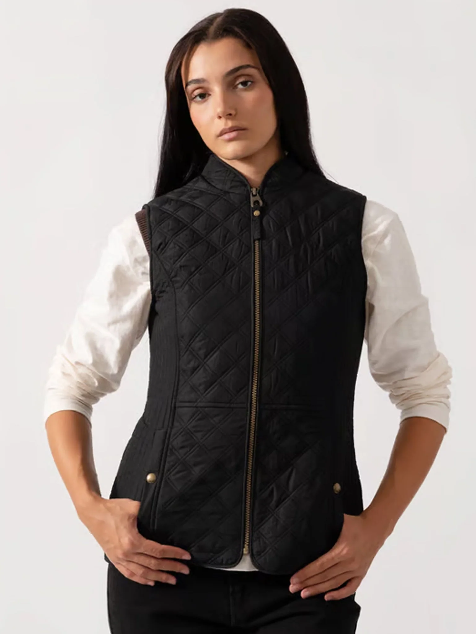 Joules - Joules Minx Showerproof Diamond Quilted Gilet ladies waistcoat / bodywarmer - Image 22