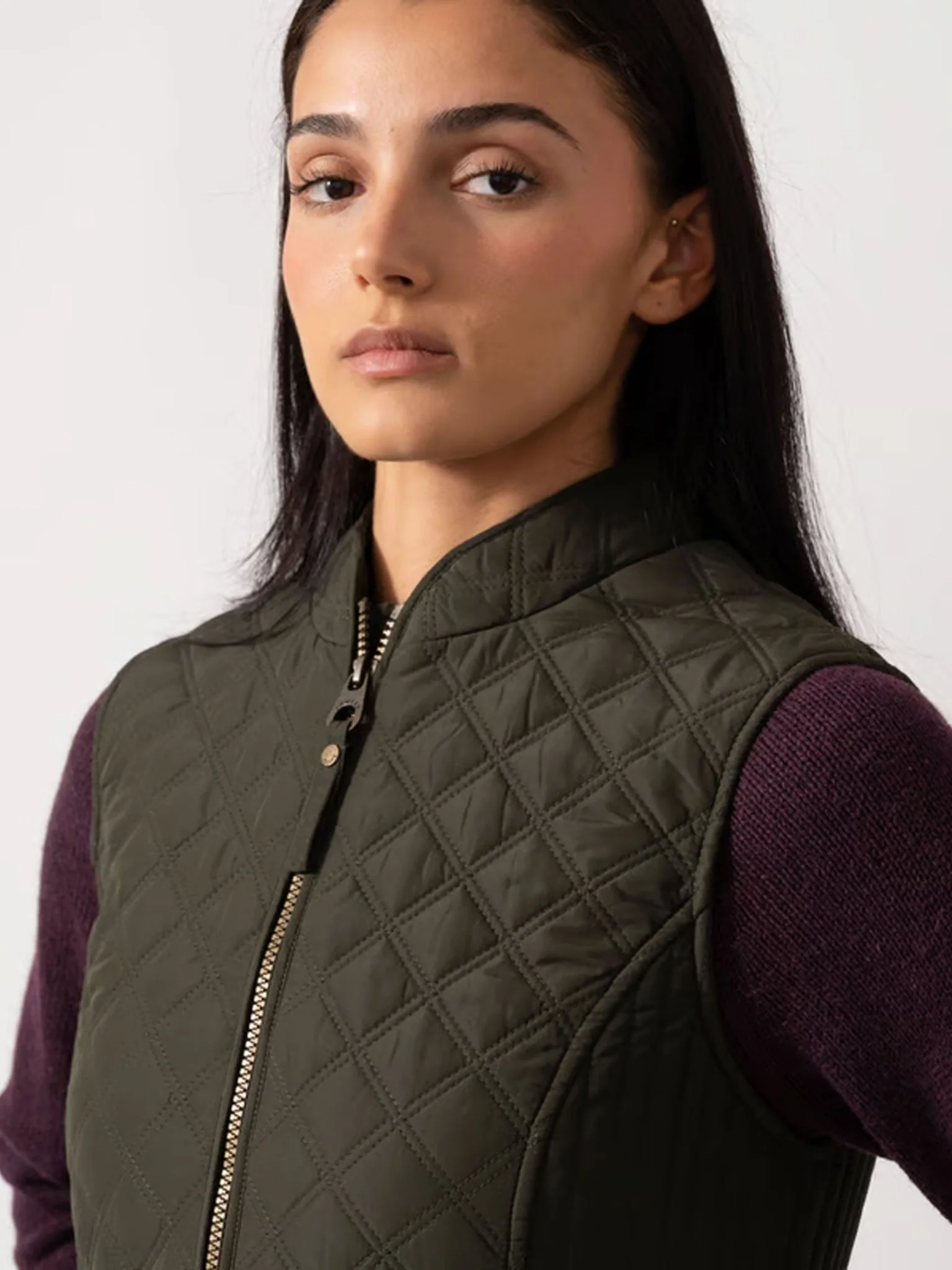 Joules - Joules Minx Showerproof Diamond Quilted Gilet ladies waistcoat / bodywarmer - Image 3