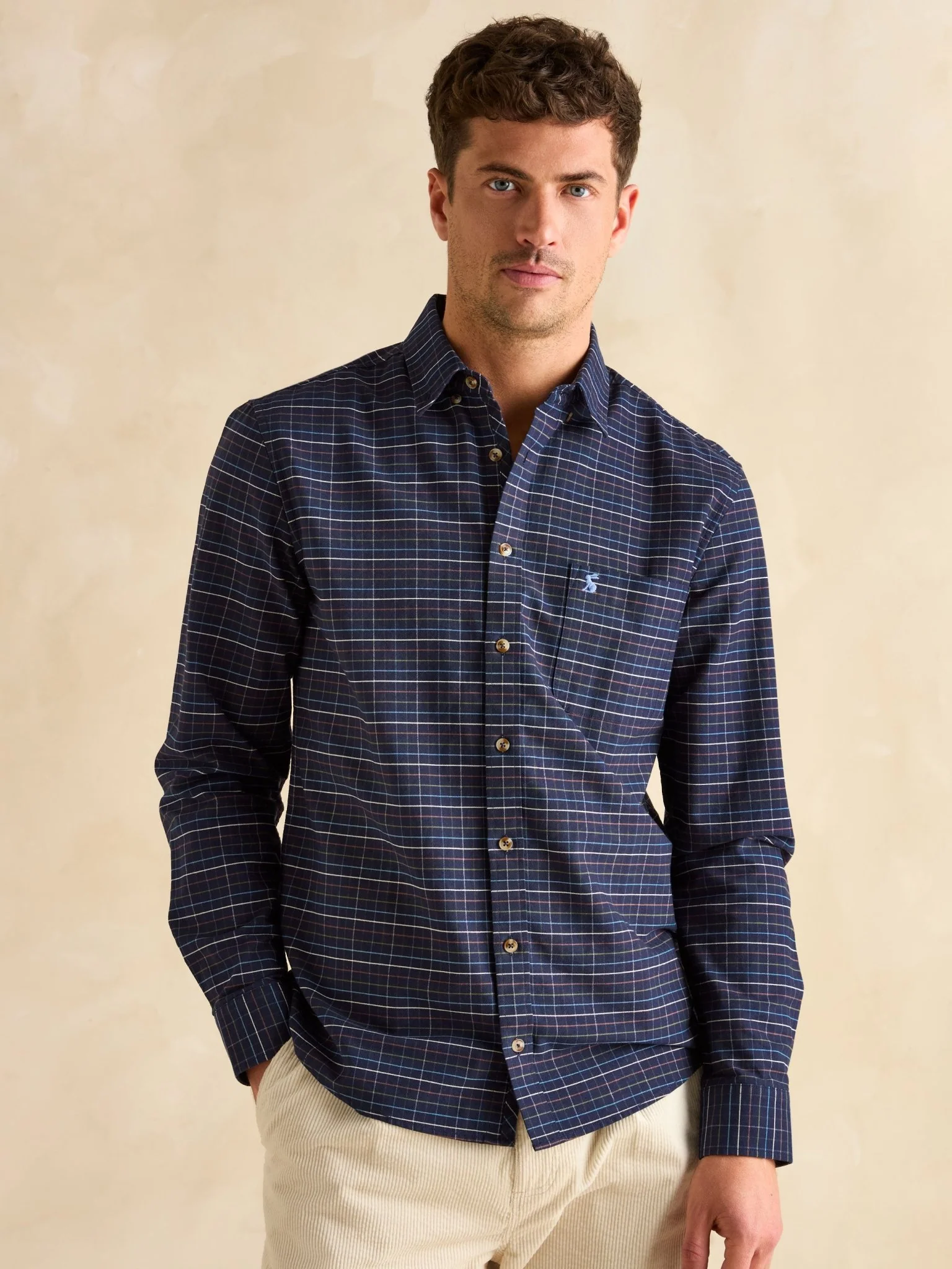 Joules - Joules Welford Mens Shirt - Cotton Long Sleeve Check Shirt - Image 4