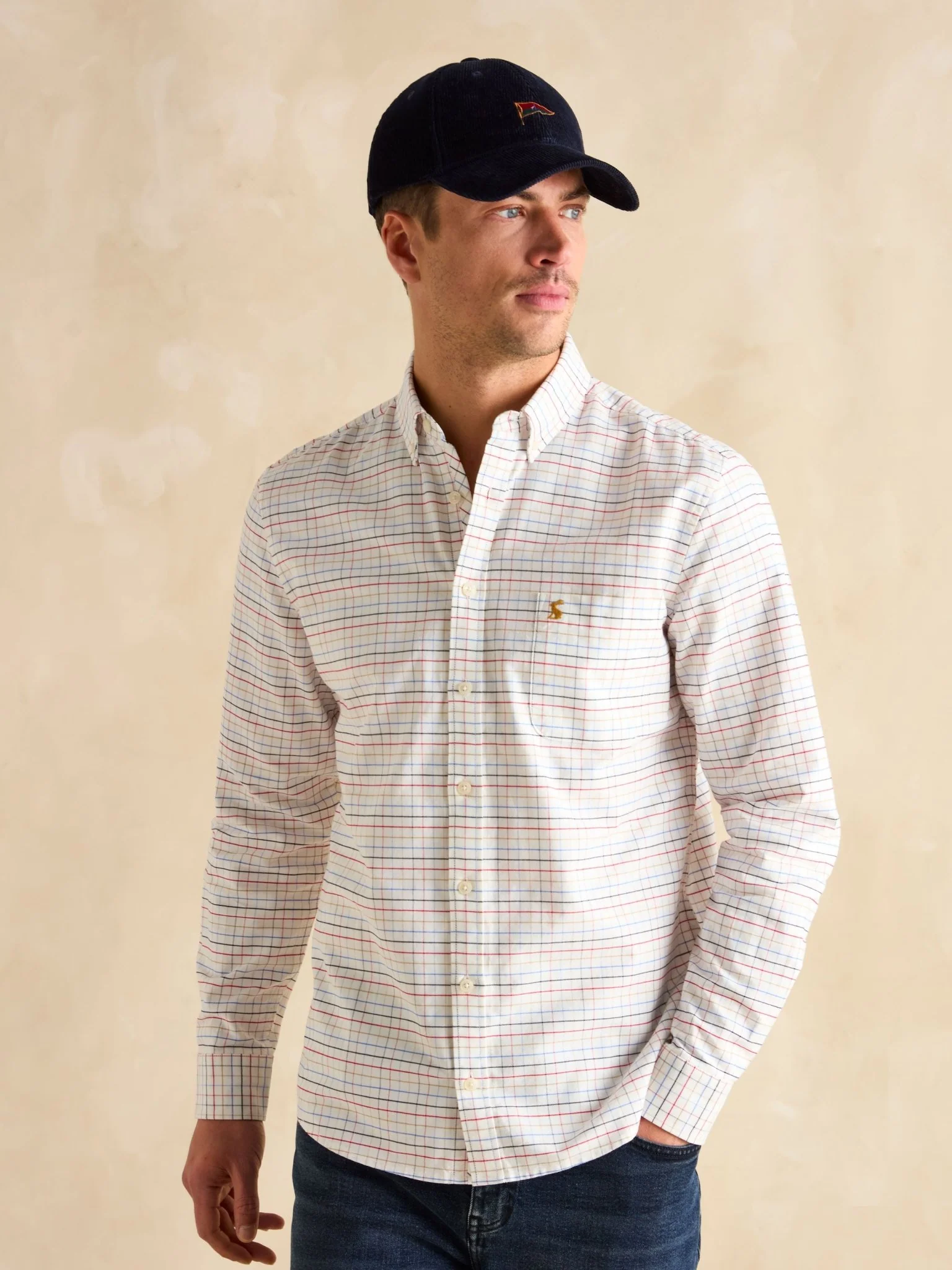 Joules - Joules Welford Mens Shirt - Cotton Long Sleeve Check Shirt - Image 5