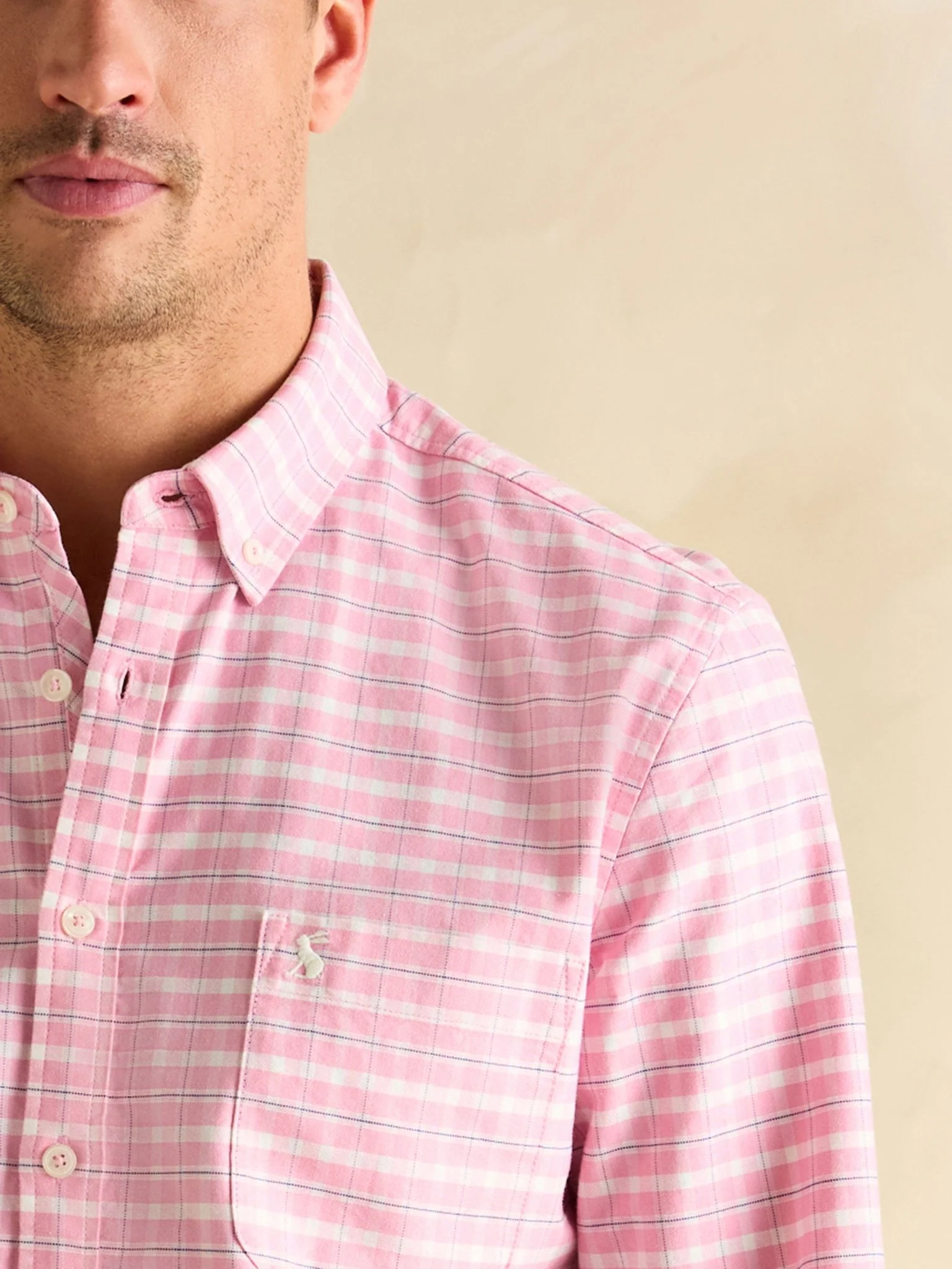 Joules - Joules Welford Mens Shirt - Cotton Long Sleeve Check Shirt - Image 9
