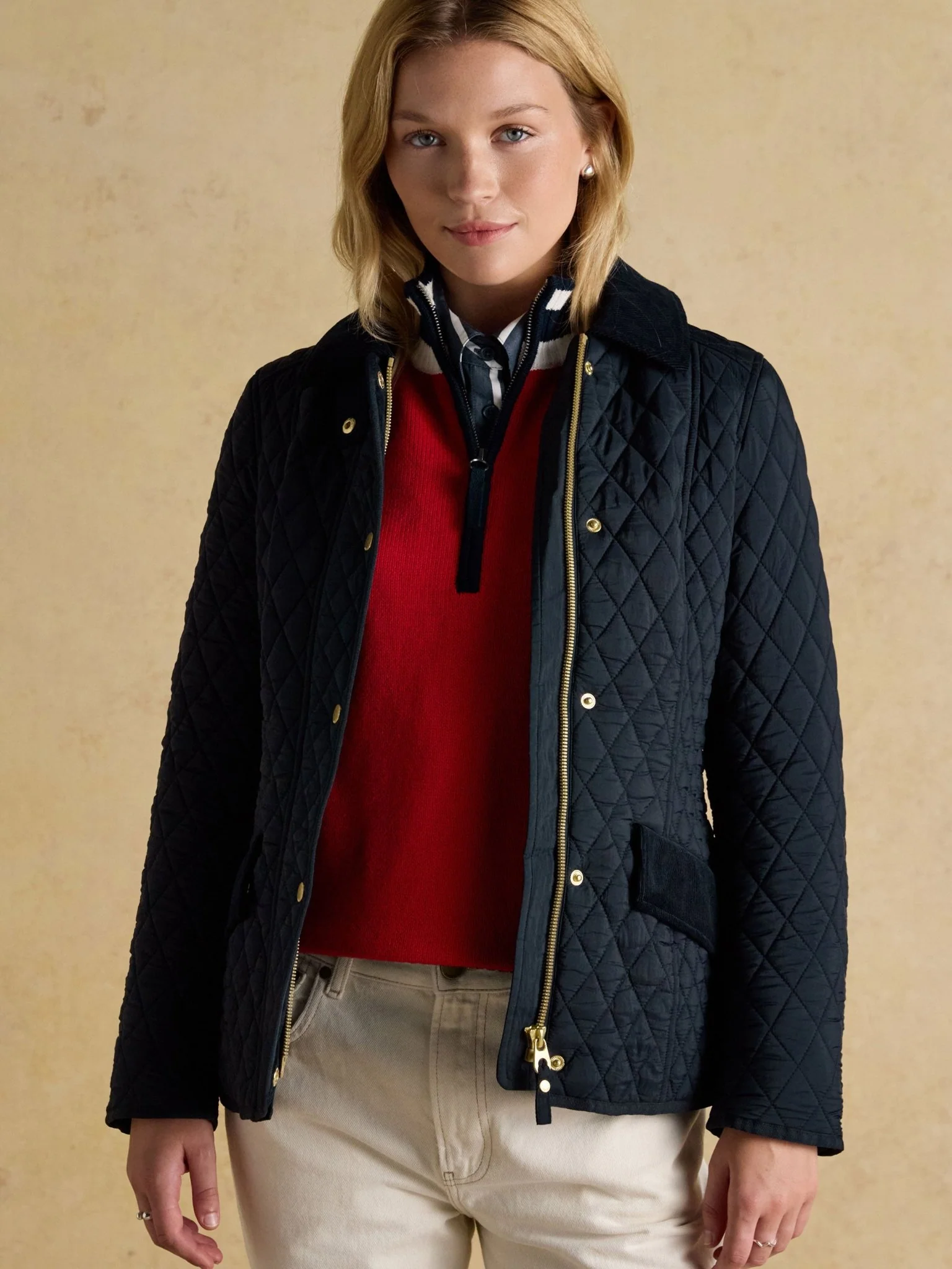 Joules Ladies Highclere Quilted Jacket - Womens padded coat - Image 3
