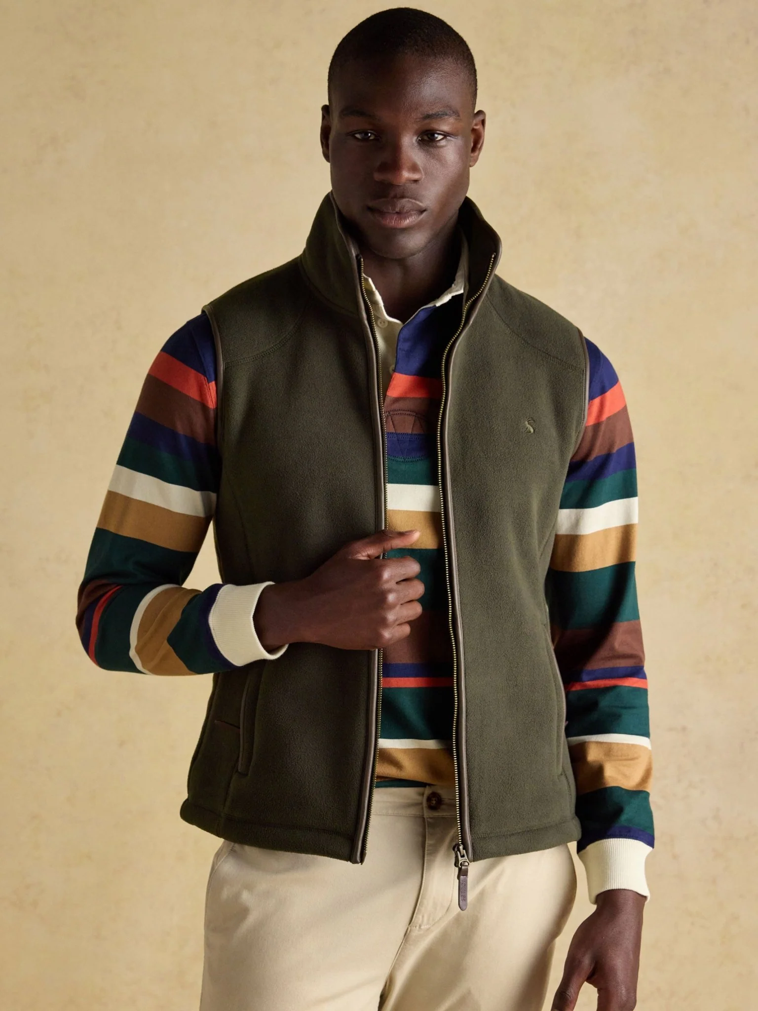 Joules Mens Heritage Fleece Gilet / Mans Full zip fleece waistcoat / vest - Image 6