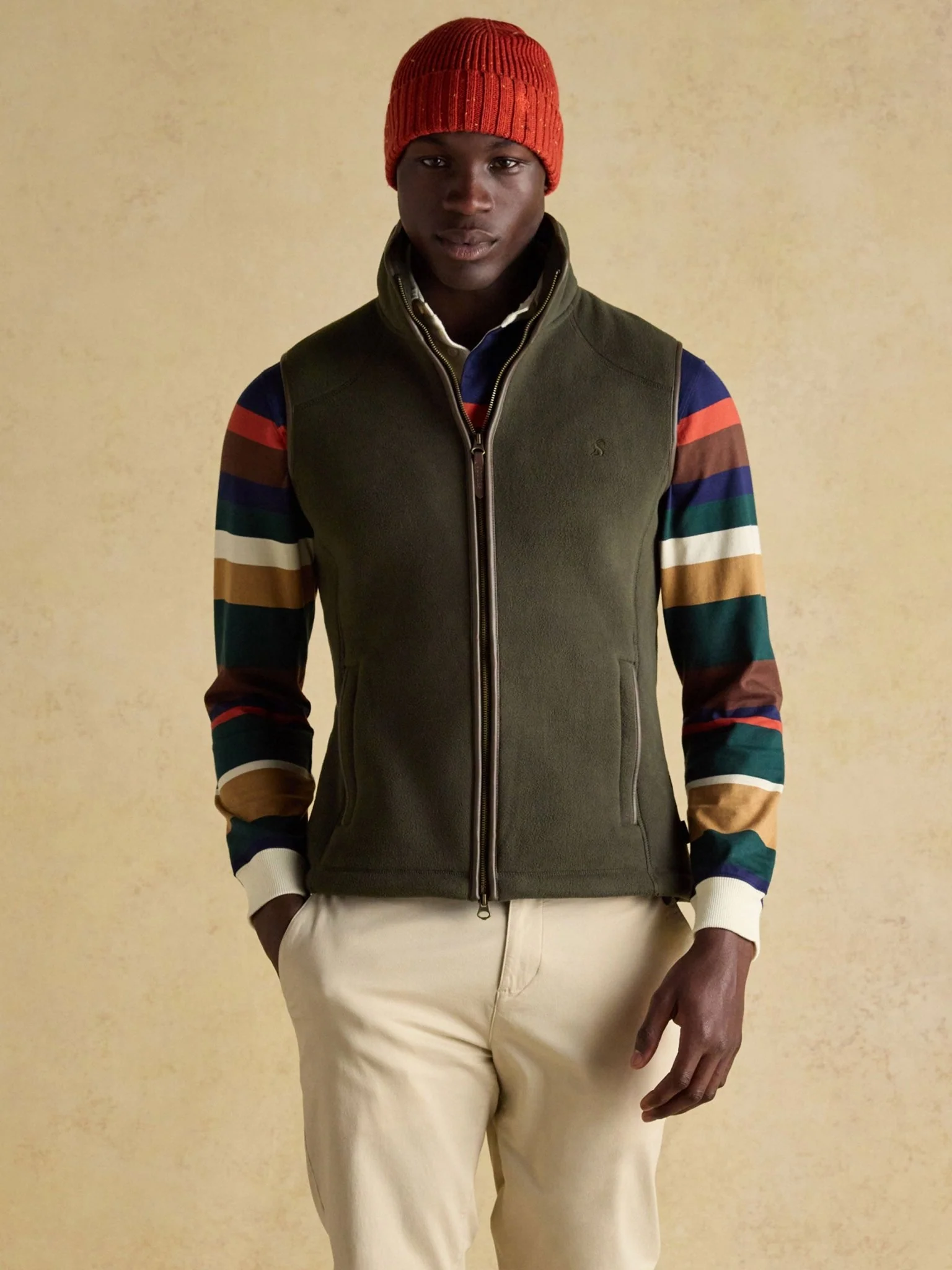 Joules Mens Heritage Fleece Gilet / Mans Full zip fleece waistcoat / vest - Image 8