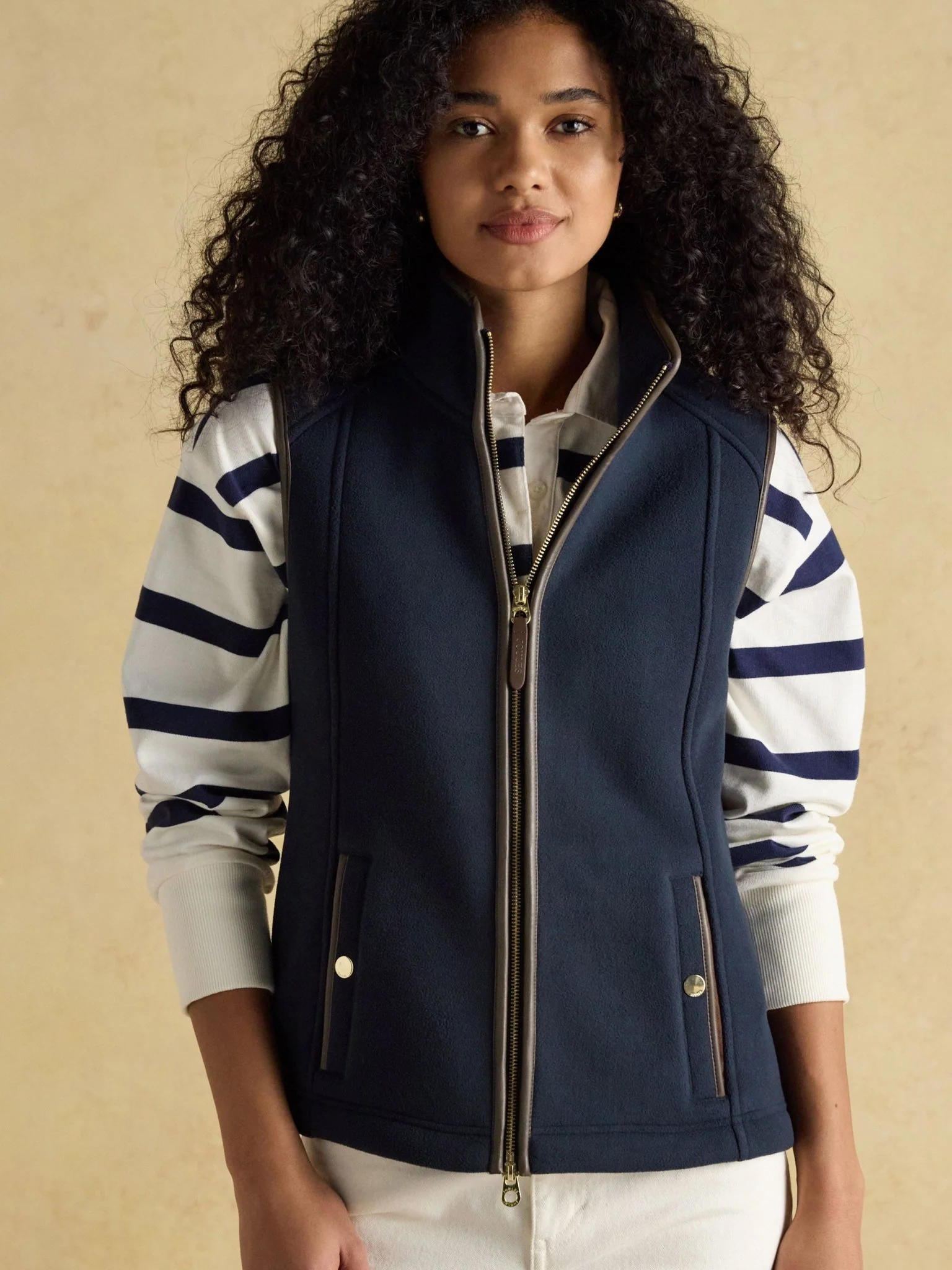 Joules Womens Heritage Fleece Gilet / Ladies Full zip fleece waistcoat / vest - Image 5