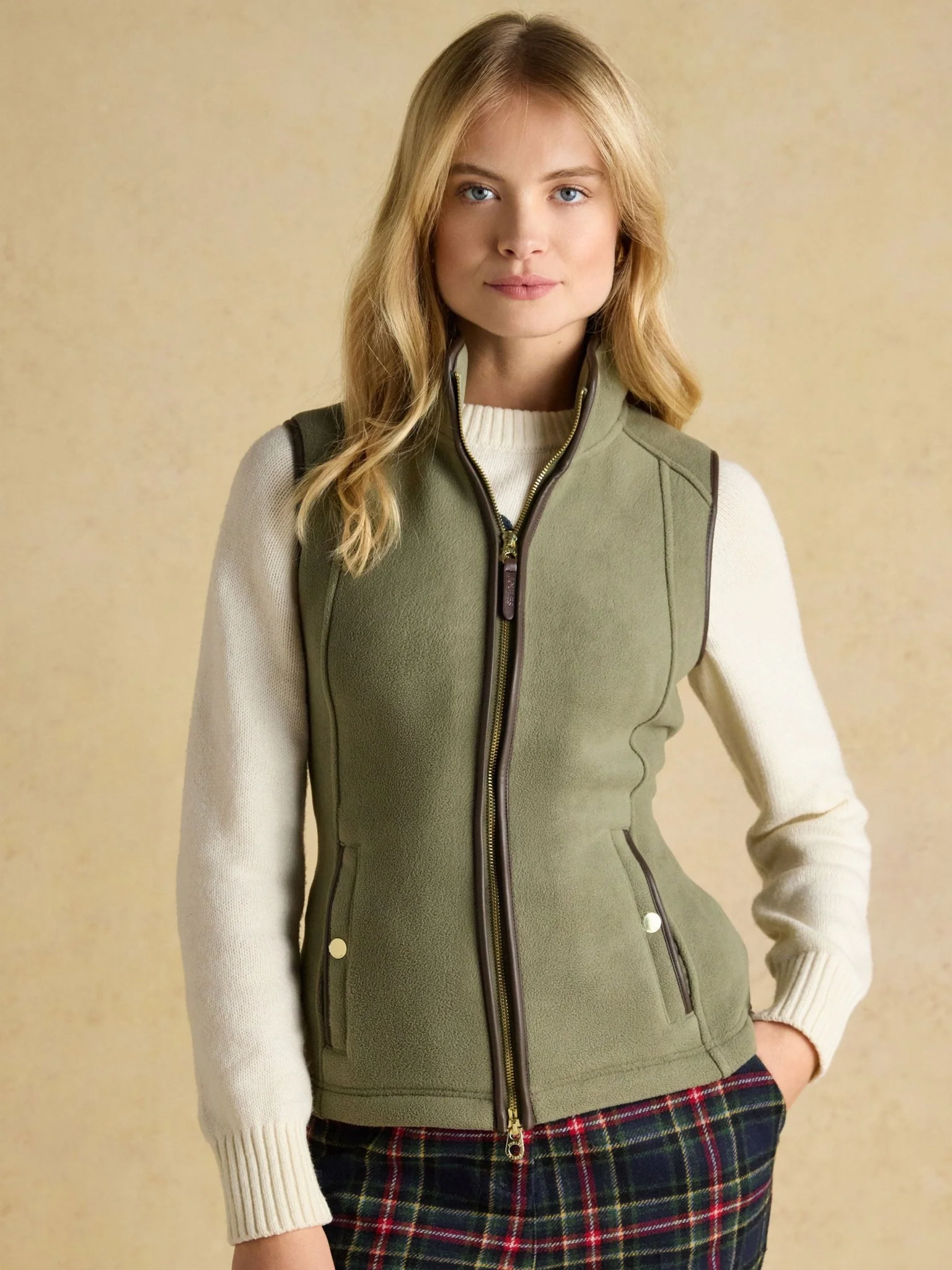 Joules Womens Heritage Fleece Gilet / Ladies Full zip fleece waistcoat / vest - Image 6
