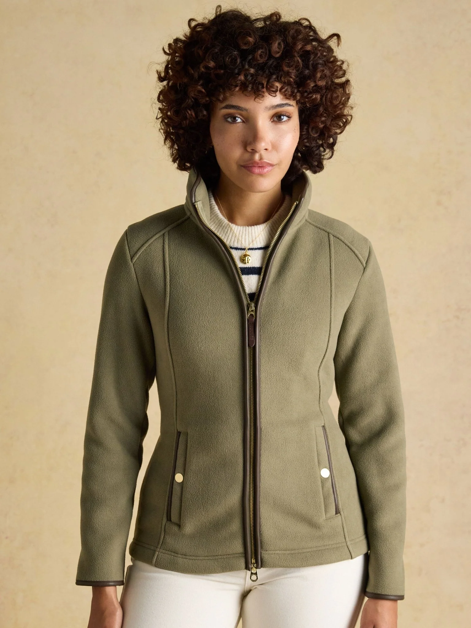 Joules Womens Heritage Fleece Jacket / Ladies Full zip fleece coat - Image 5