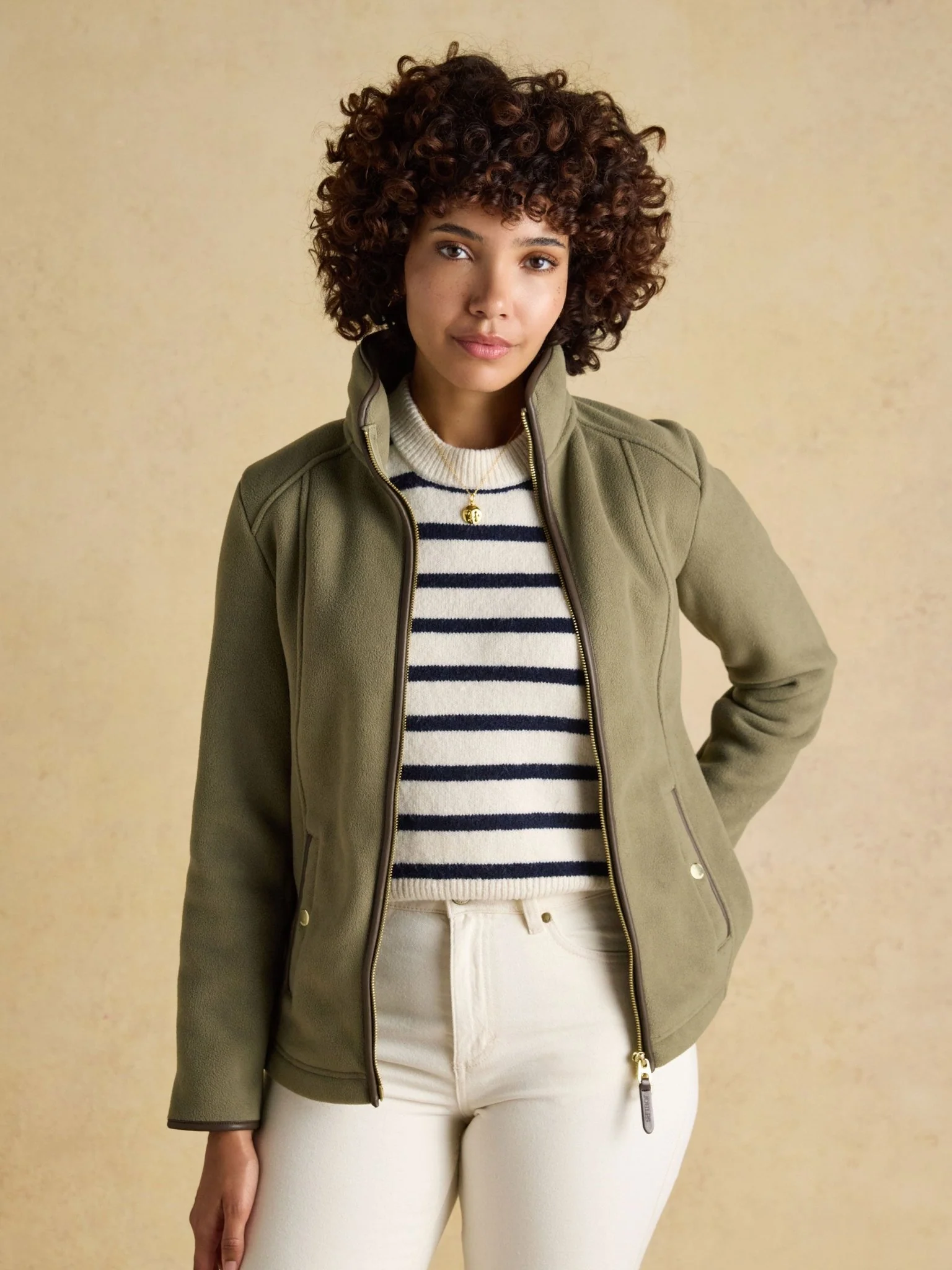 Joules Womens Heritage Fleece Jacket / Ladies Full zip fleece coat - Image 7