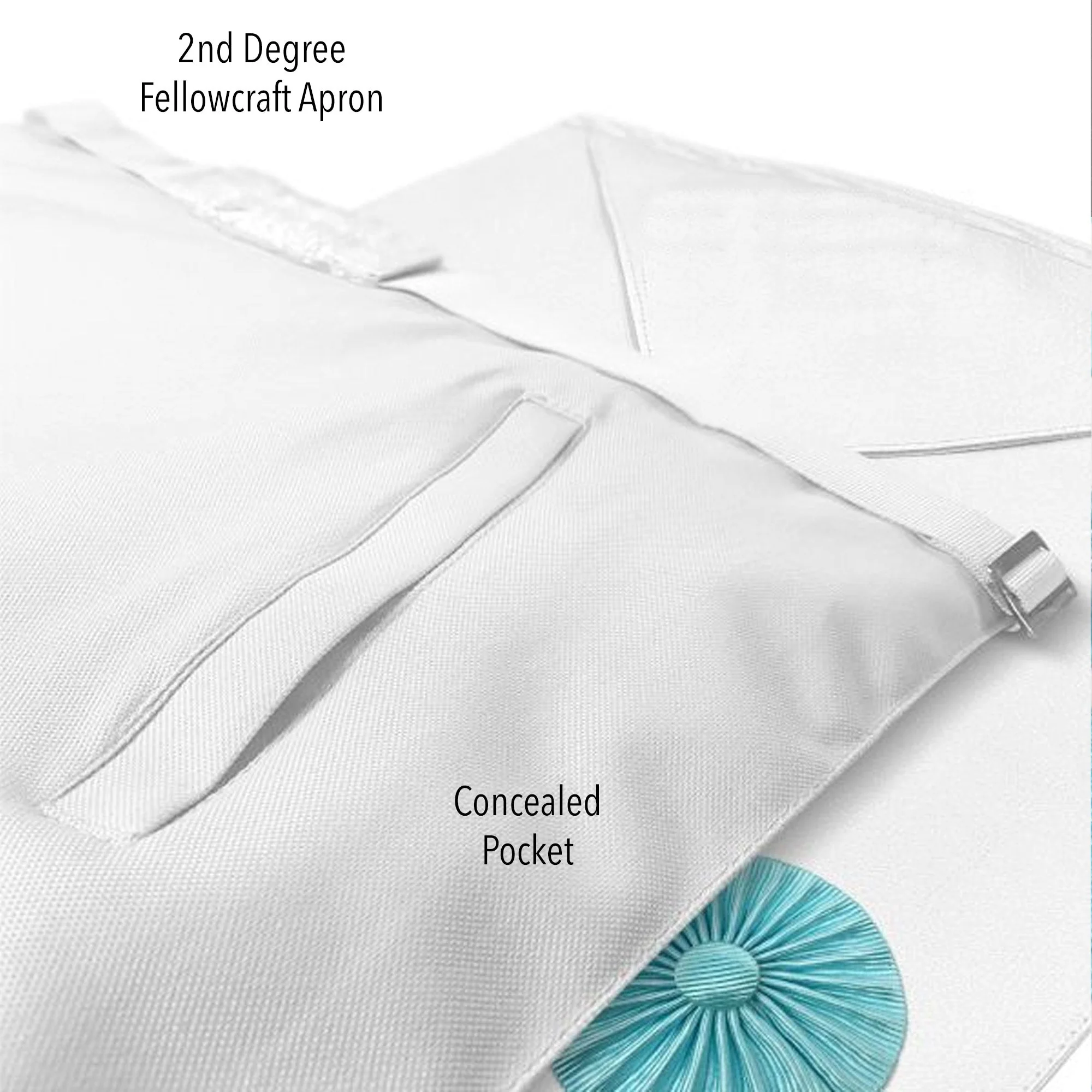 Masonic Regalia UK - Freemason Fellowcraft Apron - Craft Premium Lambskin Leather - 2nd Degree Masons Apron - Masonic For Freemason Men - Image 3