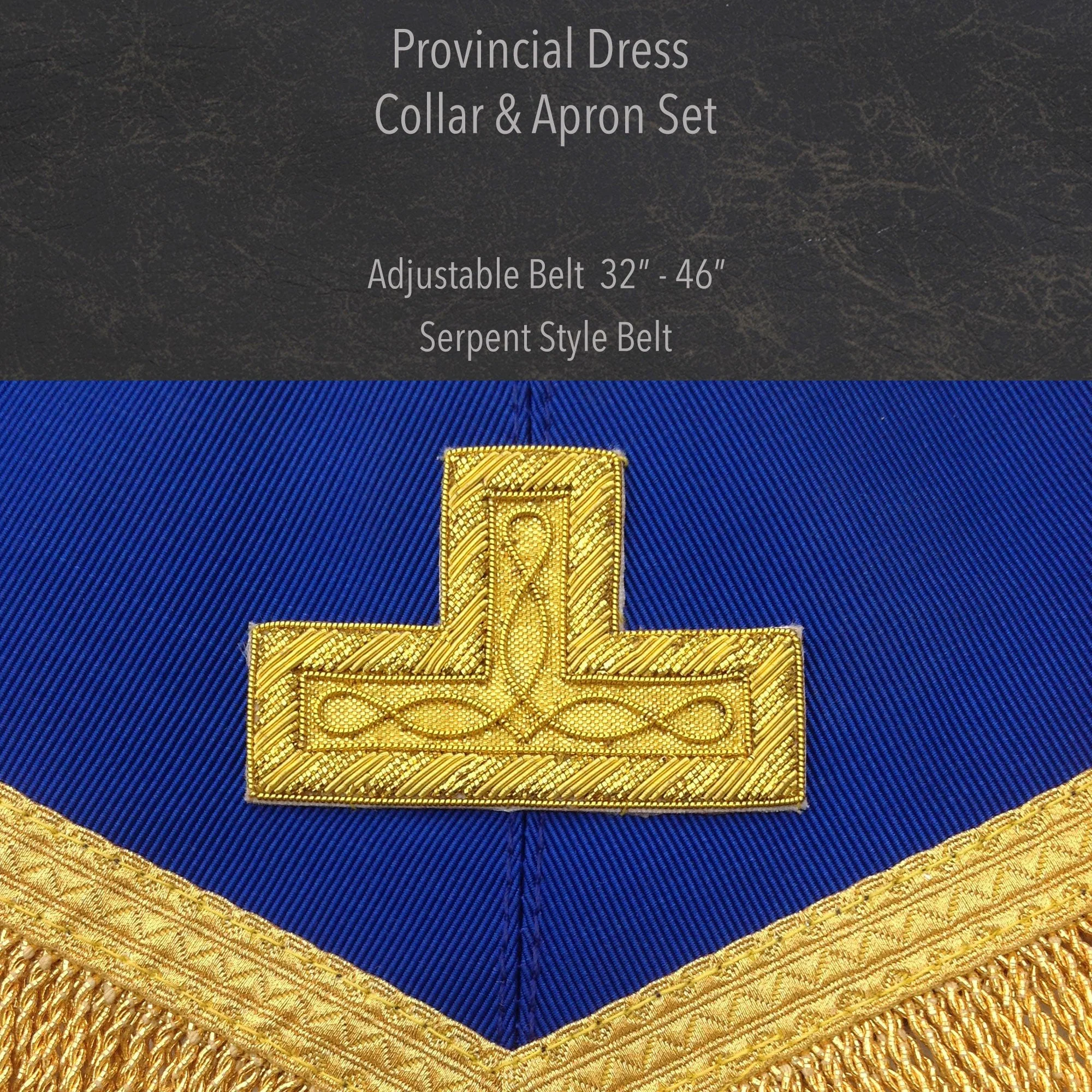 Masonic Regalia UK - Freemason Provincial Dress Collar and Apron Set - Masonic Men - Image 4