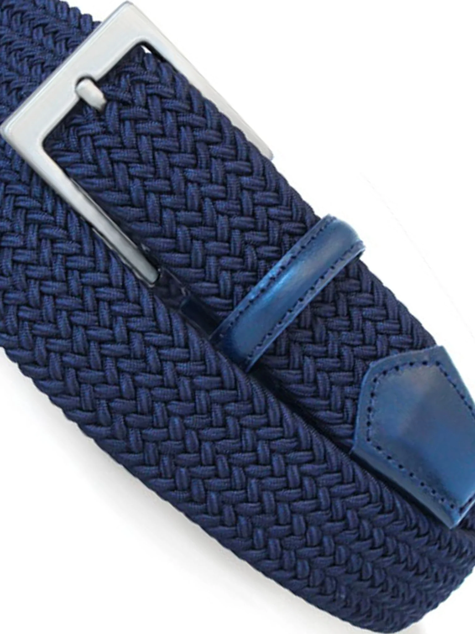 Robert Charles Belts 1003 Leather & Cotton Blend Mens Belt - 32mm leather width - Made in Italy - Image 4