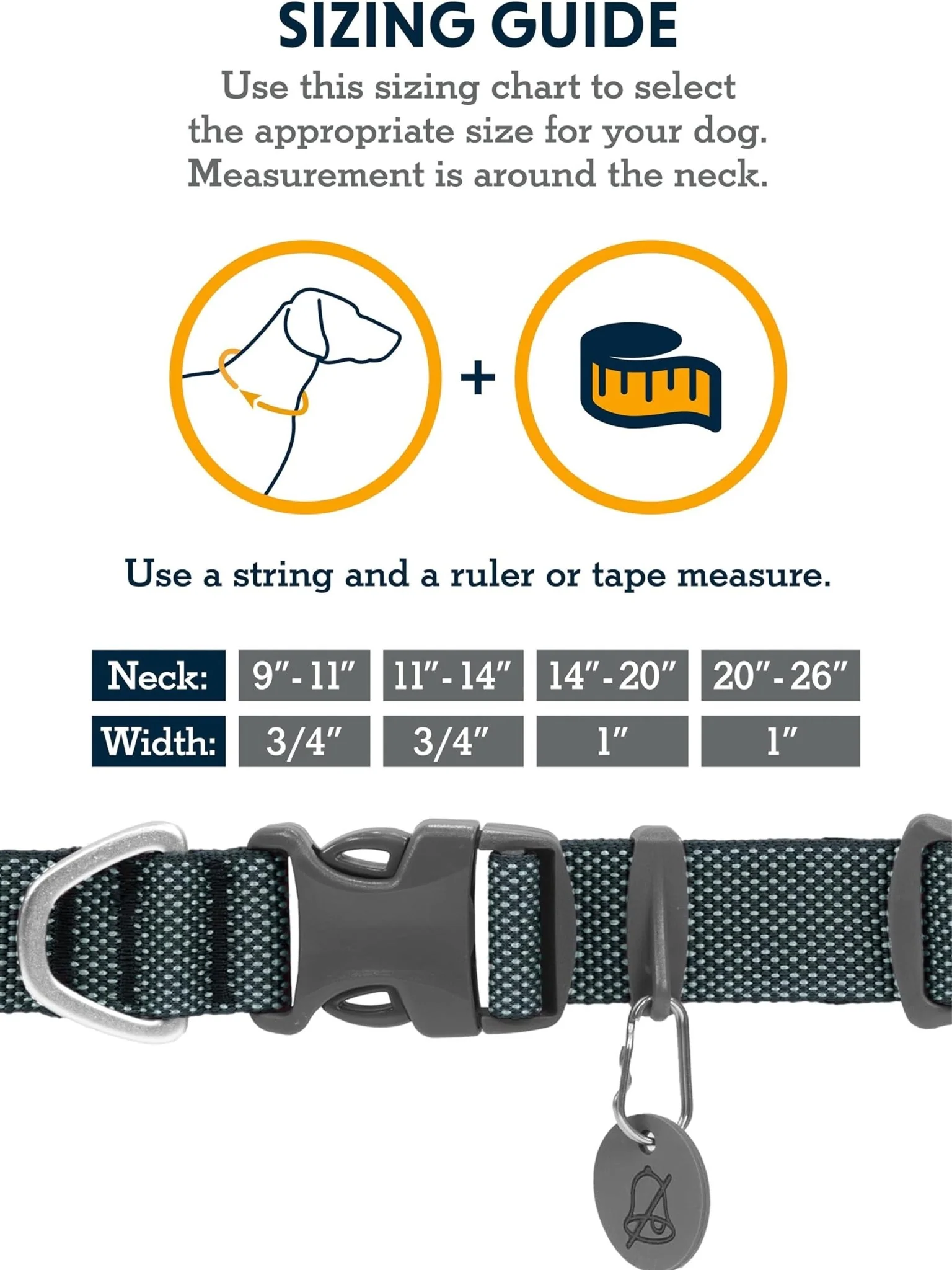 Ruffwear - Hi & Light Collar, Dog Collar with Aluminium D-Ring, Adjustable & Lightweight Dog Collar with Dog Lead Attachment Ring - Image 3