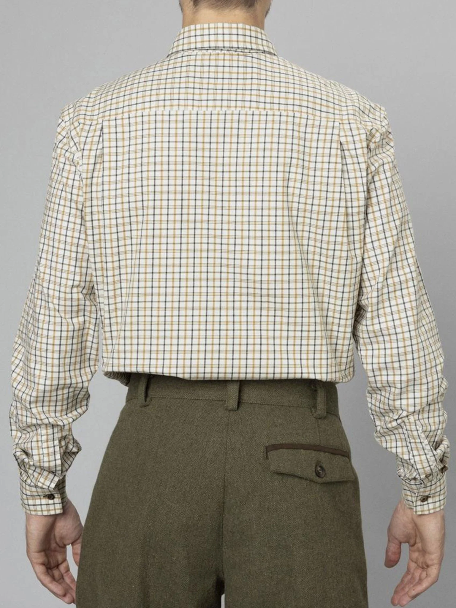 Seeland Oxford check Long Sleeve Mens Shirt / Easy care cotton check shirts - Image 10