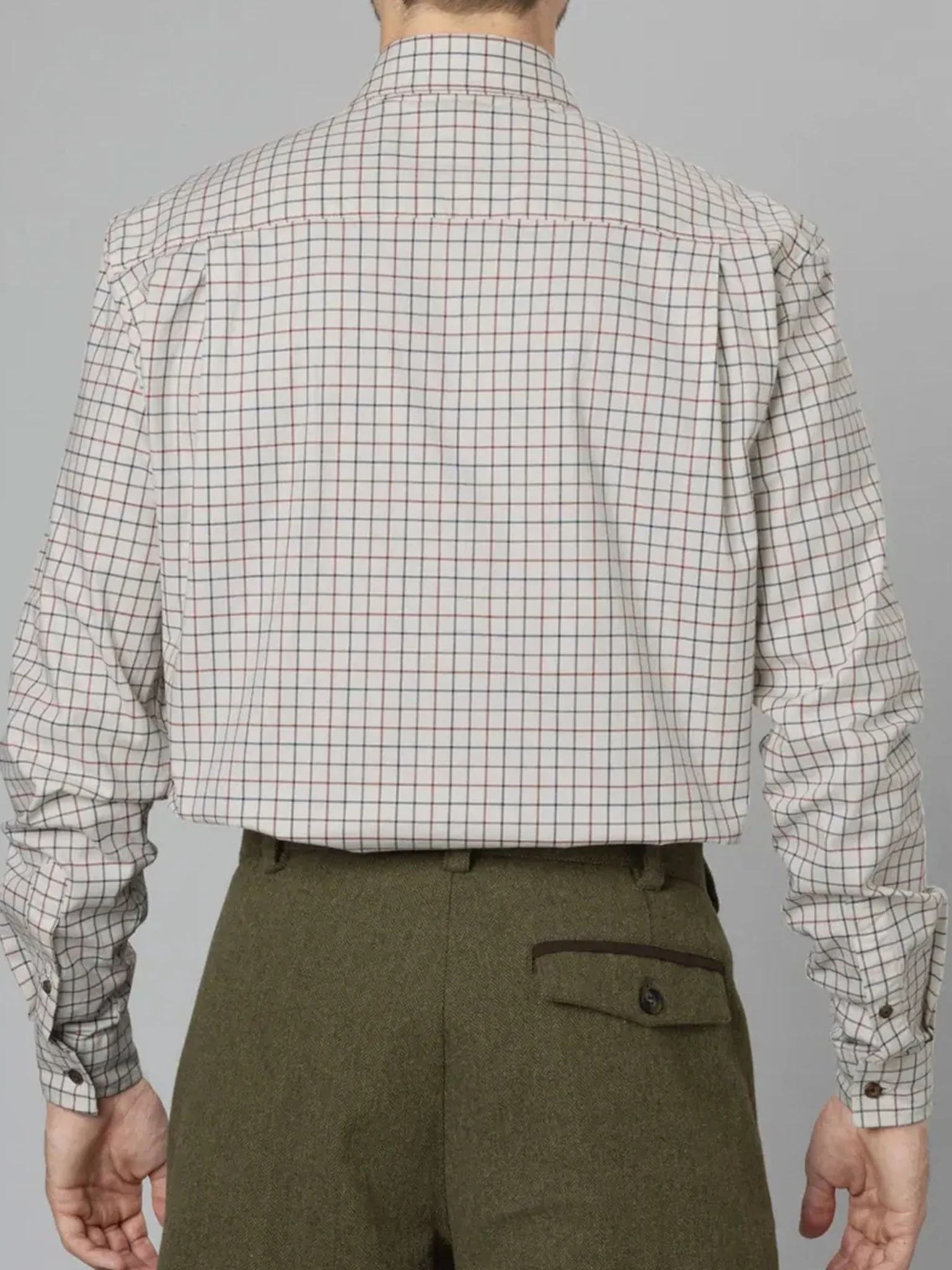 Seeland Oxford check Long Sleeve Mens Shirt / Easy care cotton check shirts - Image 9