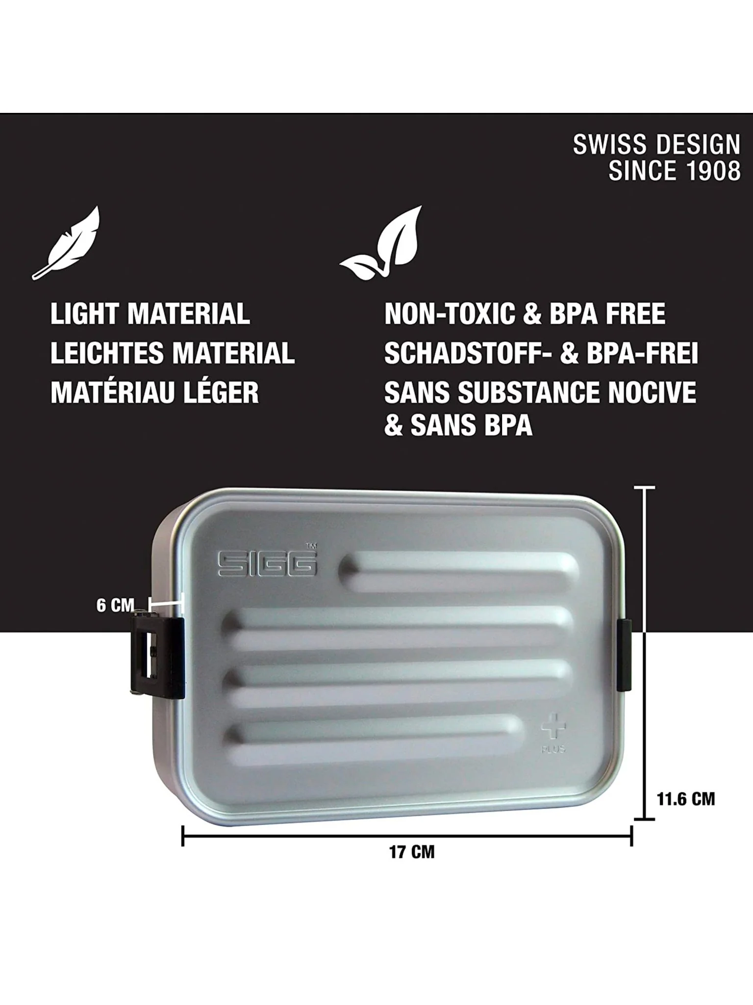 SIGG - Premium Lunch box Plus Featherlight / Lunchbox Sigg metal lunchbox - Image 7