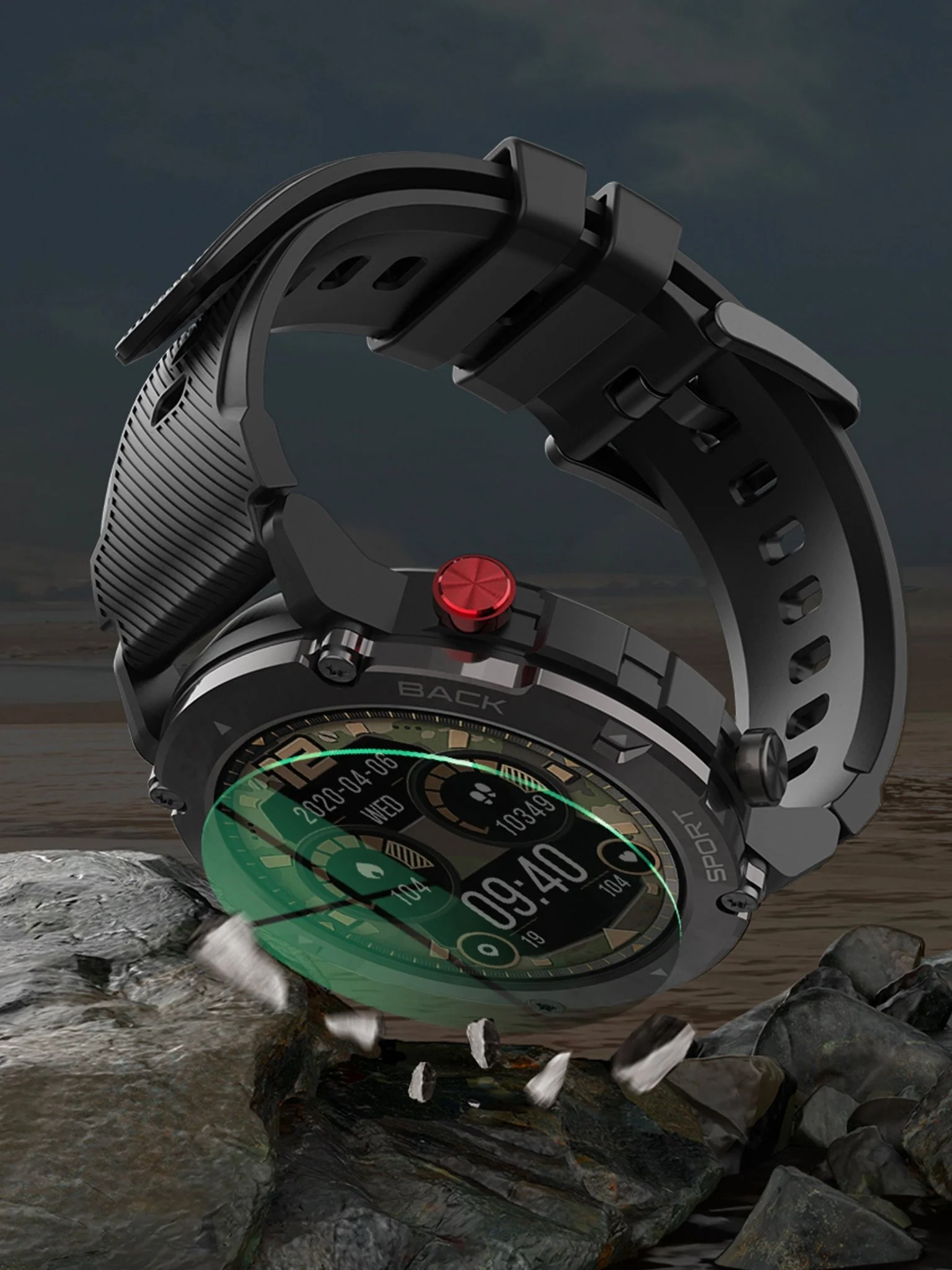 TELSA UK - Smart Watch Waterproof T4EC Alloy military style mens Sports & fitness digital Watch with Touch Screen display, Fitness Watch, Heart Rate, Step counter Smart Watch for men IOS & Android - Image 7